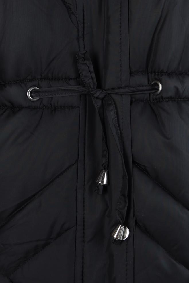 Vêtements hijab NOIR GILET DOUX À CAPUCHE 90441 - ALVİNA