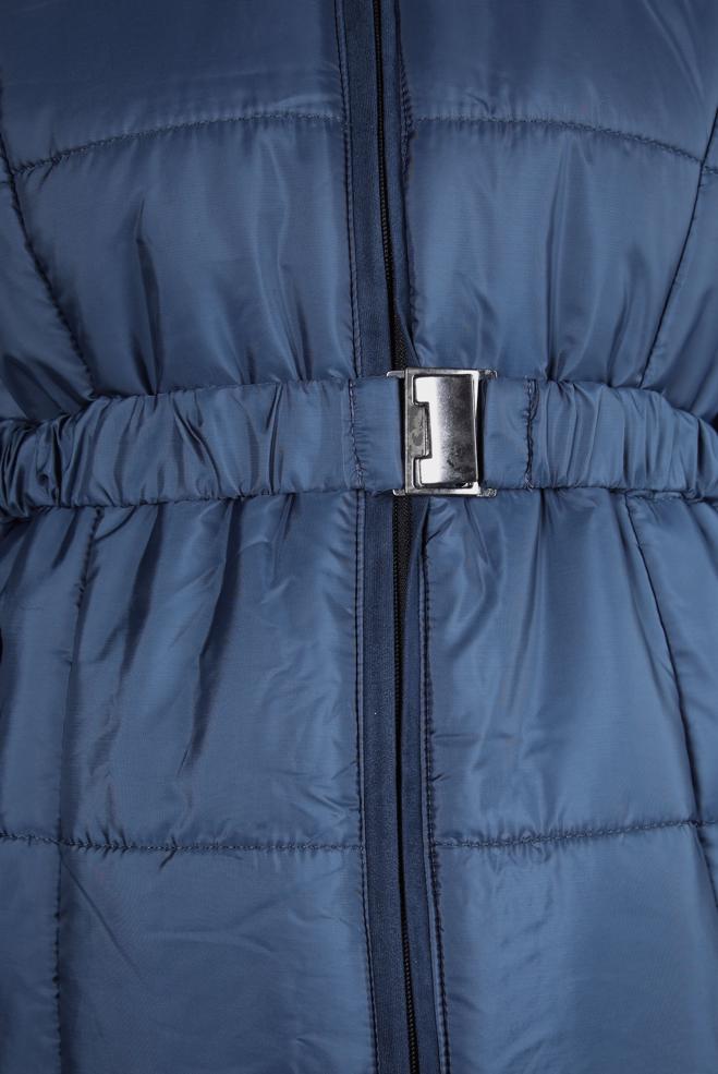 Vêtements hijab BLEU MARINE GILET DOUX CEINTURE 90440 - ALVİNA