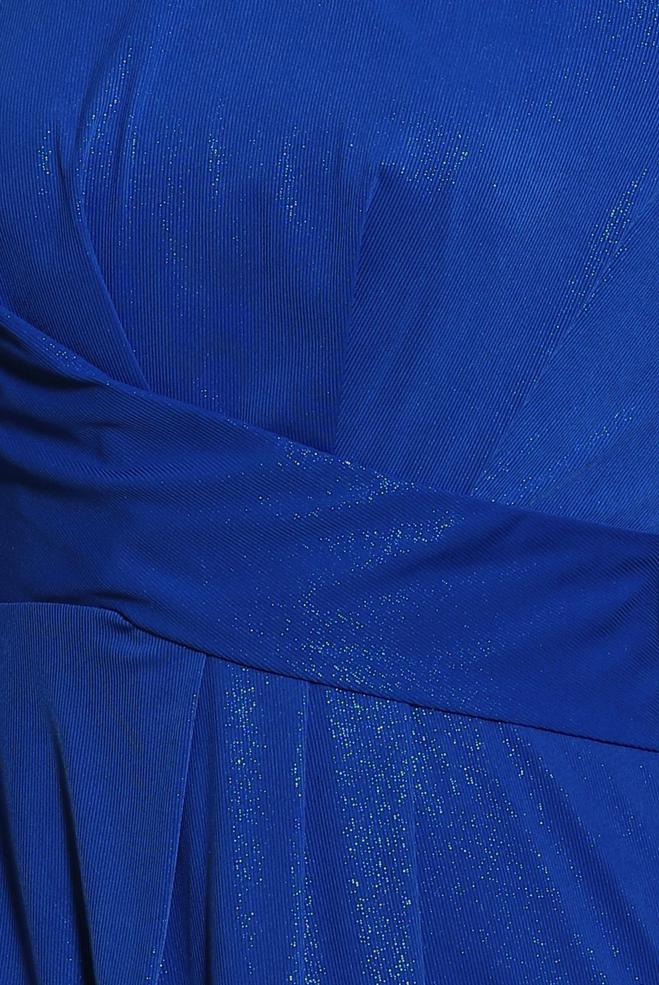 Tesettür giyim LACİVERT SİMLİ ABİYE ELBİSE 50404 - ALVİNA