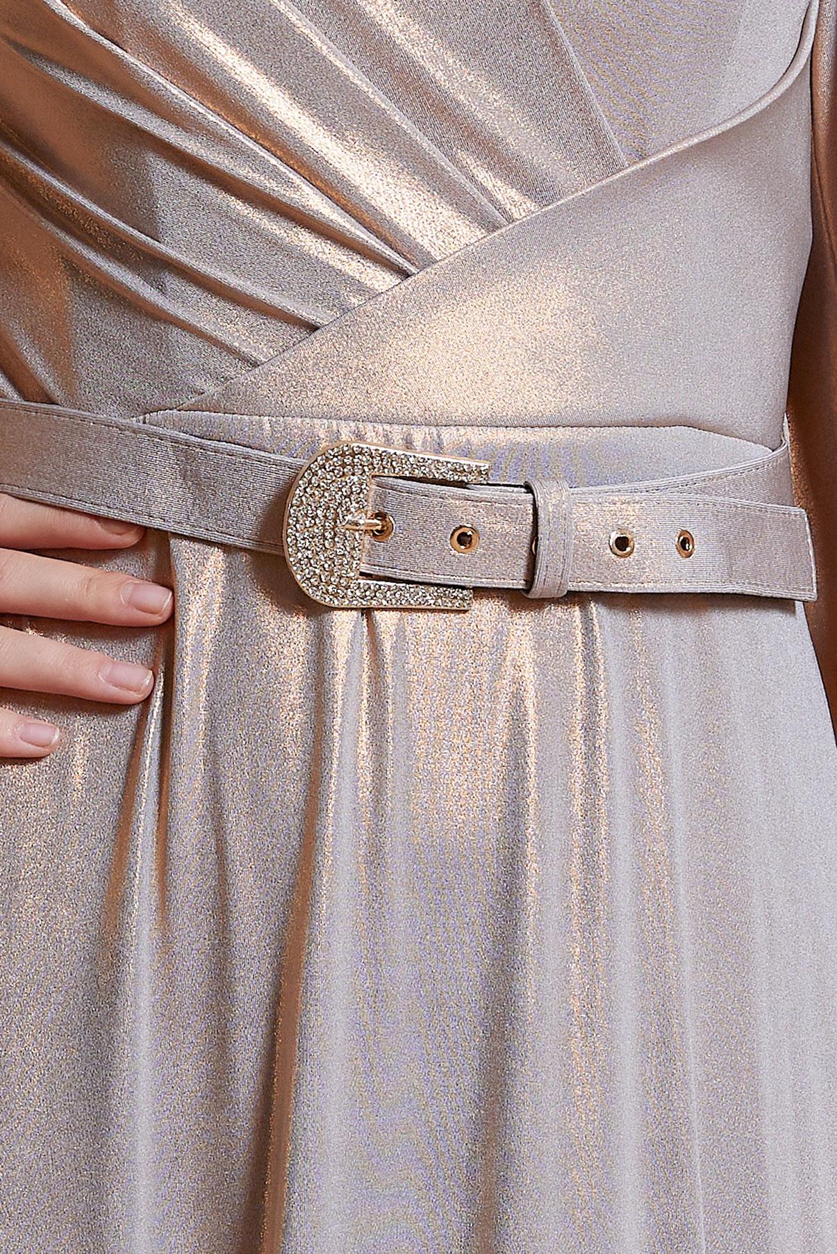 Tesettür giyim ALTIN KEMERLİ SİMLİ ABİYE ELBİSE 50417