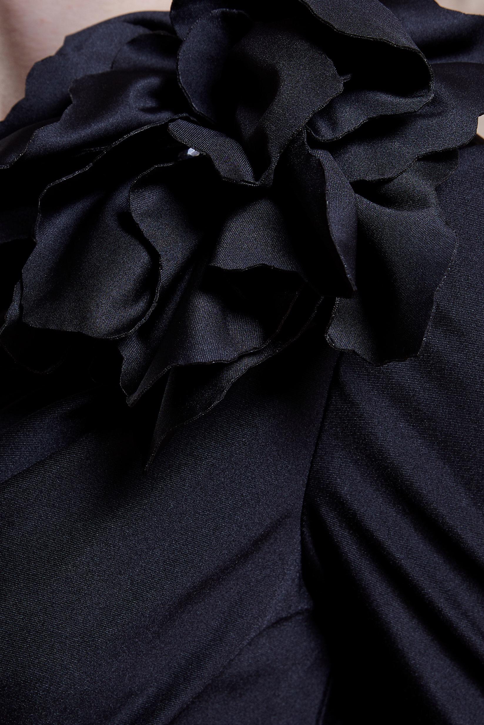 Hijab clothing BLACK EVENING DRESS WITH ACCESSORY 50420