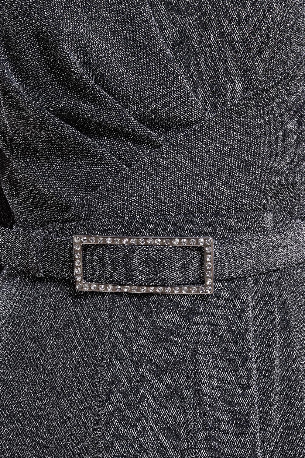 Tesettür giyim SİYAH KEMERLİ SİMLİ ABİYE ELBİSE 50424