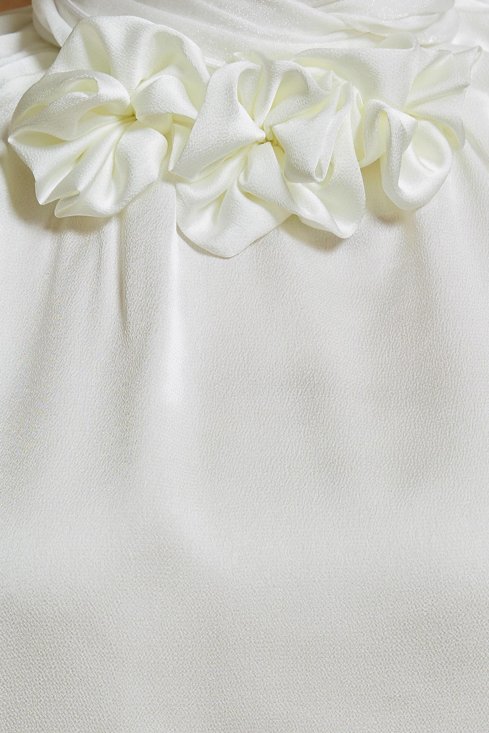 Tesettür giyim BEYAZ SATEN BLUZ 44554