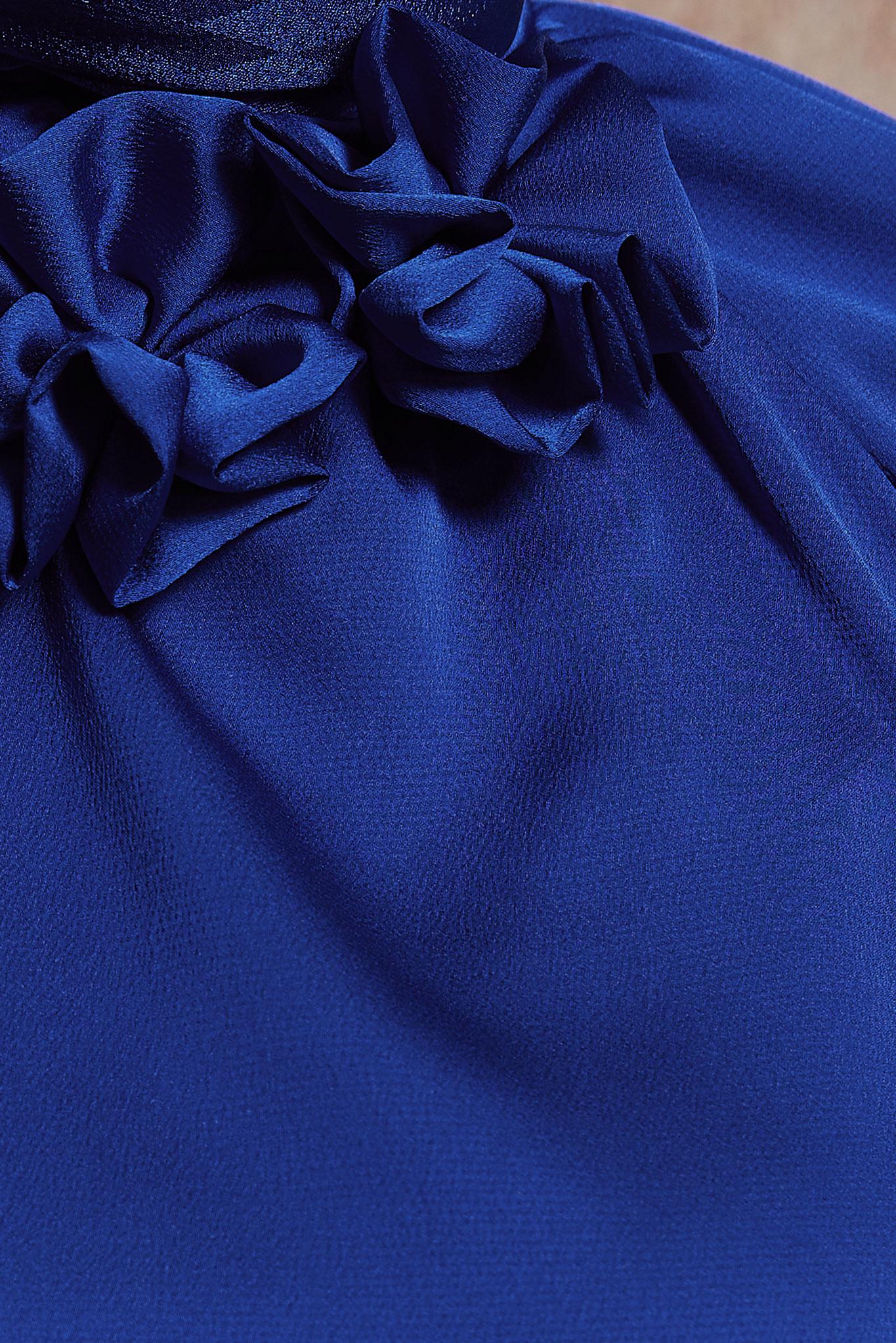 Tesettür giyim LACİVERT SATEN BLUZ 44554