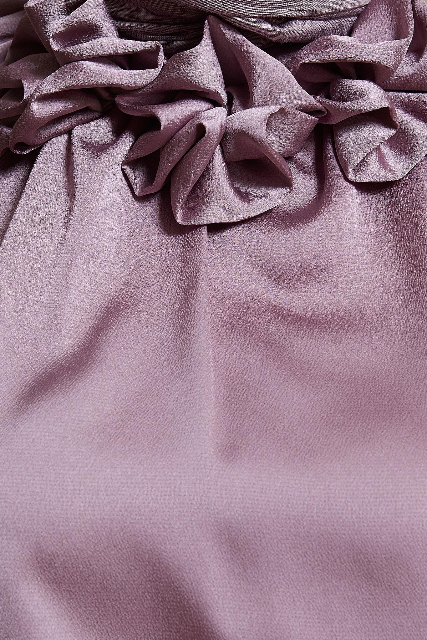 Tesettür giyim MOR SATEN BLUZ 44554