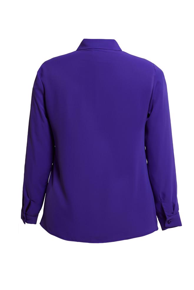 Vêtements hijab POURPRE CHEMISE DÉTAILLÉE À RAYURES 44614 - ALVİNA