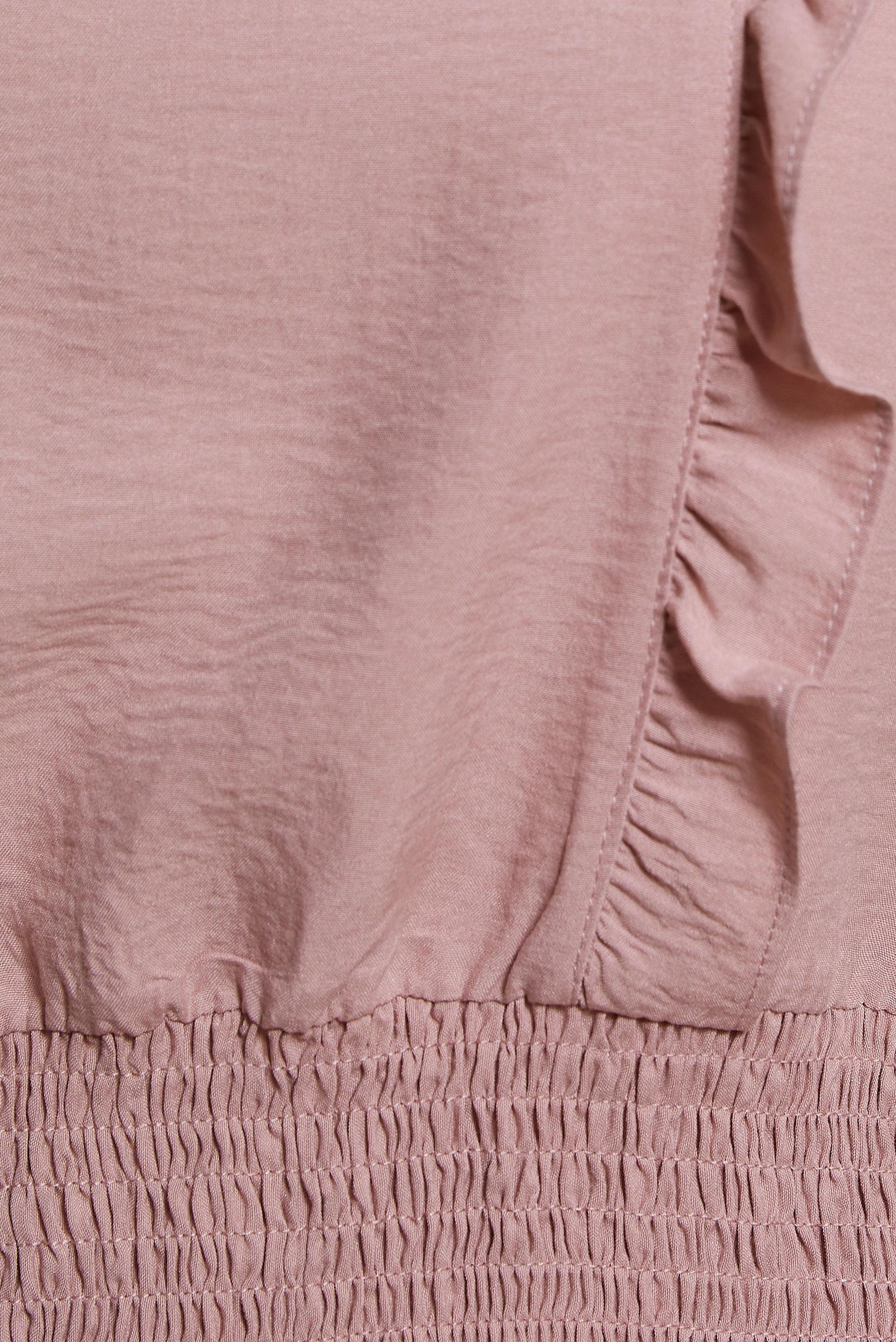 Tesettür giyim PUDRA GİPELİ FIRFIR DETAYLI BLUZ 44616