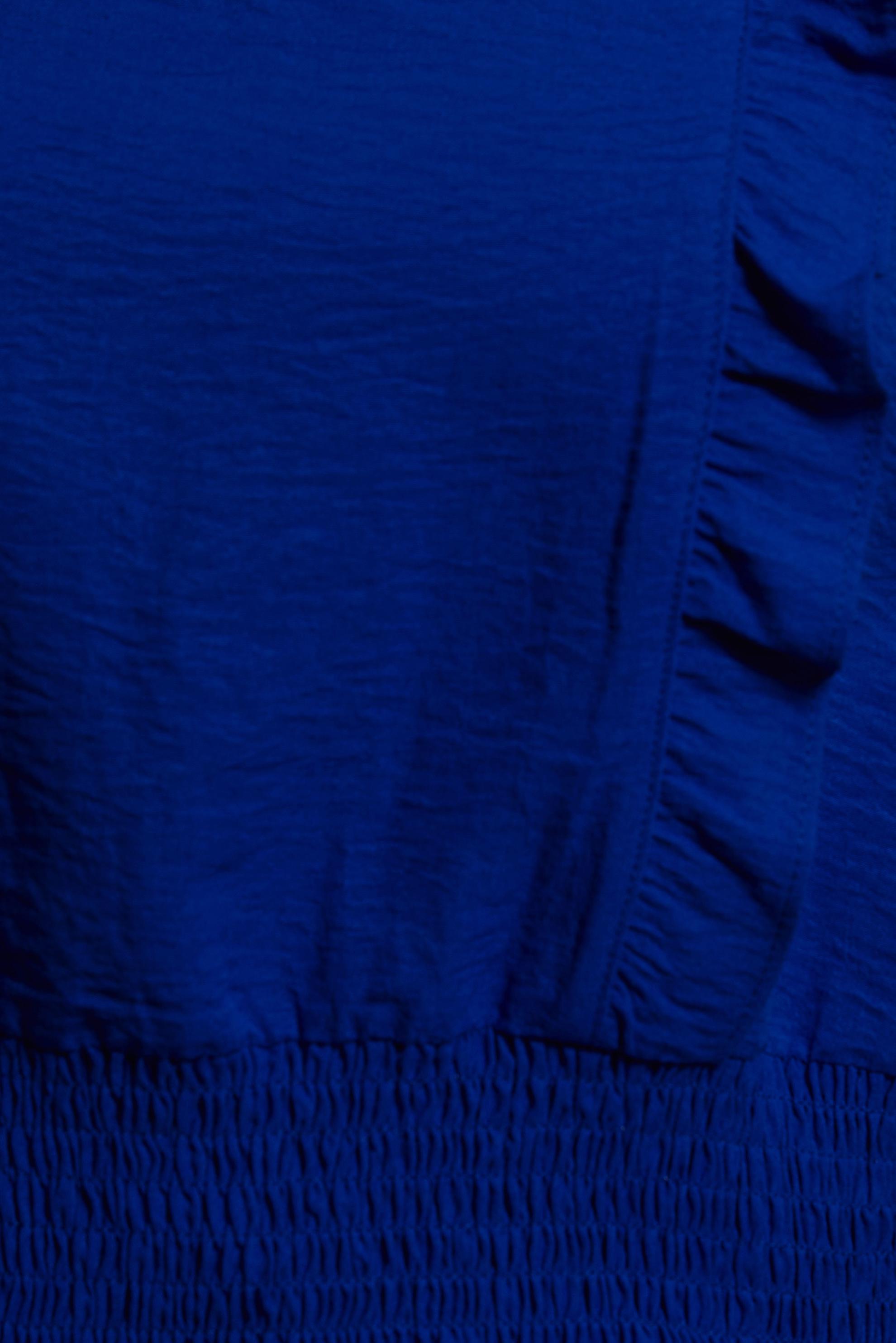 Tesettür giyim LACİVERT GİPELİ FIRFIR DETAYLI BLUZ 44616