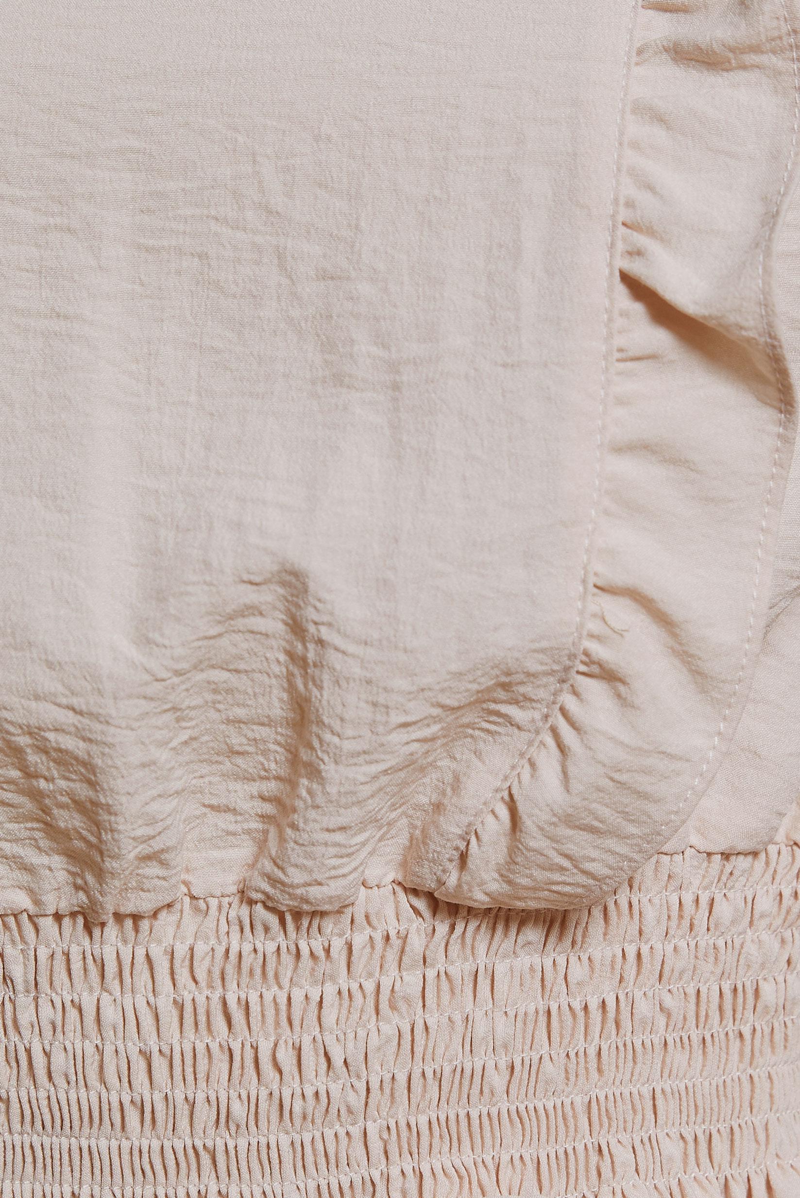 Tesettür giyim PUDRA GİPELİ FIRFIR DETAYLI BLUZ 44616