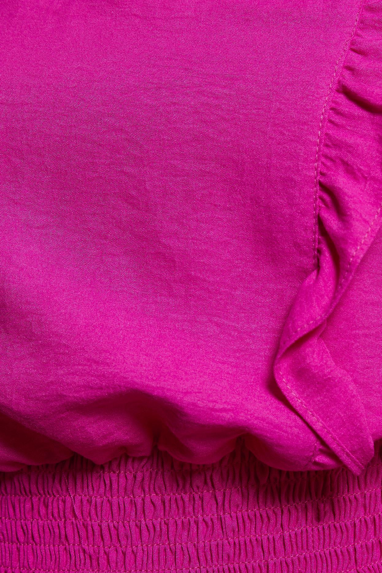 Tesettür giyim FUŞYA GİPELİ FIRFIR DETAYLI BLUZ 44616