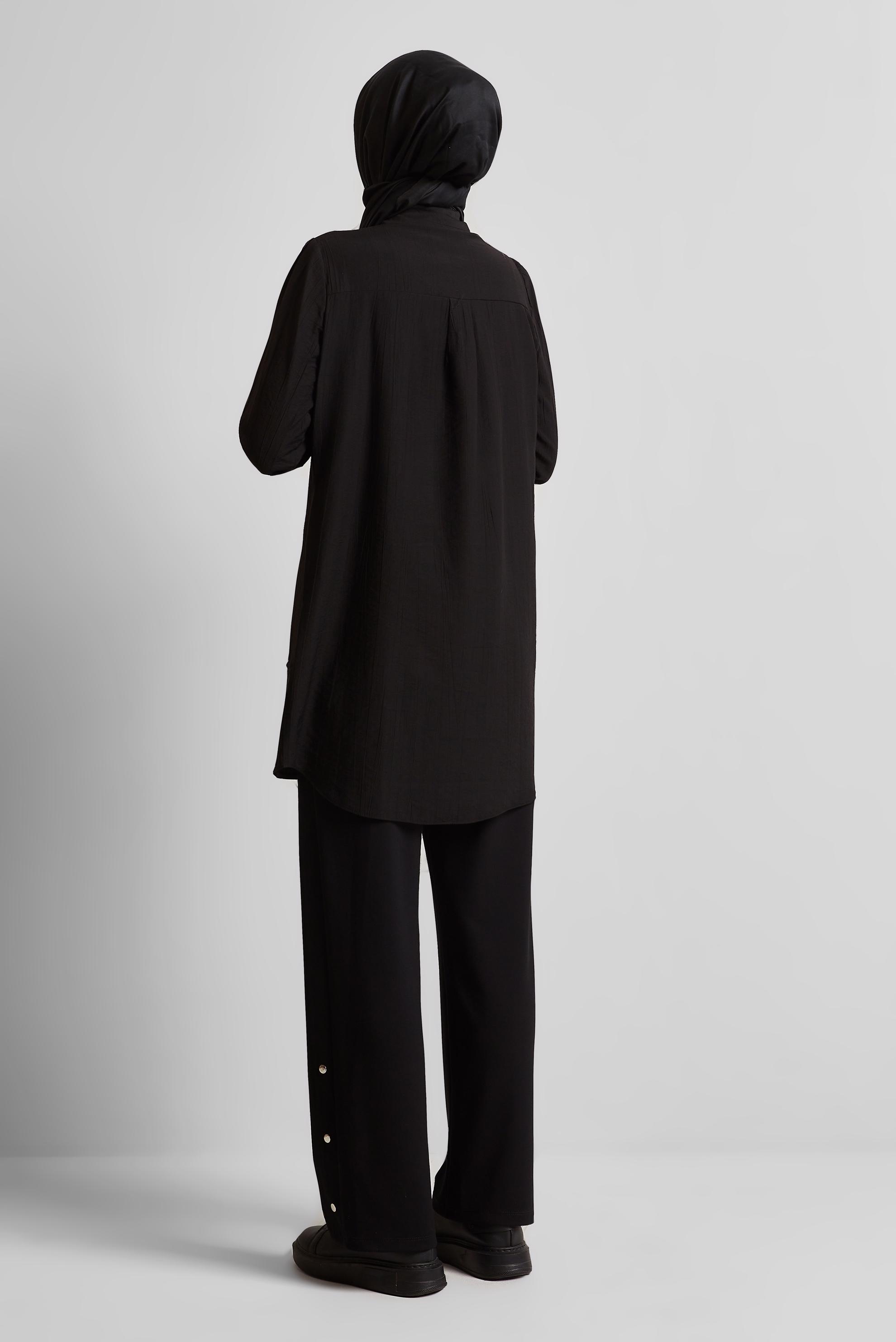 Hijab clothing BLACK SHIRT BLOUSE 44617