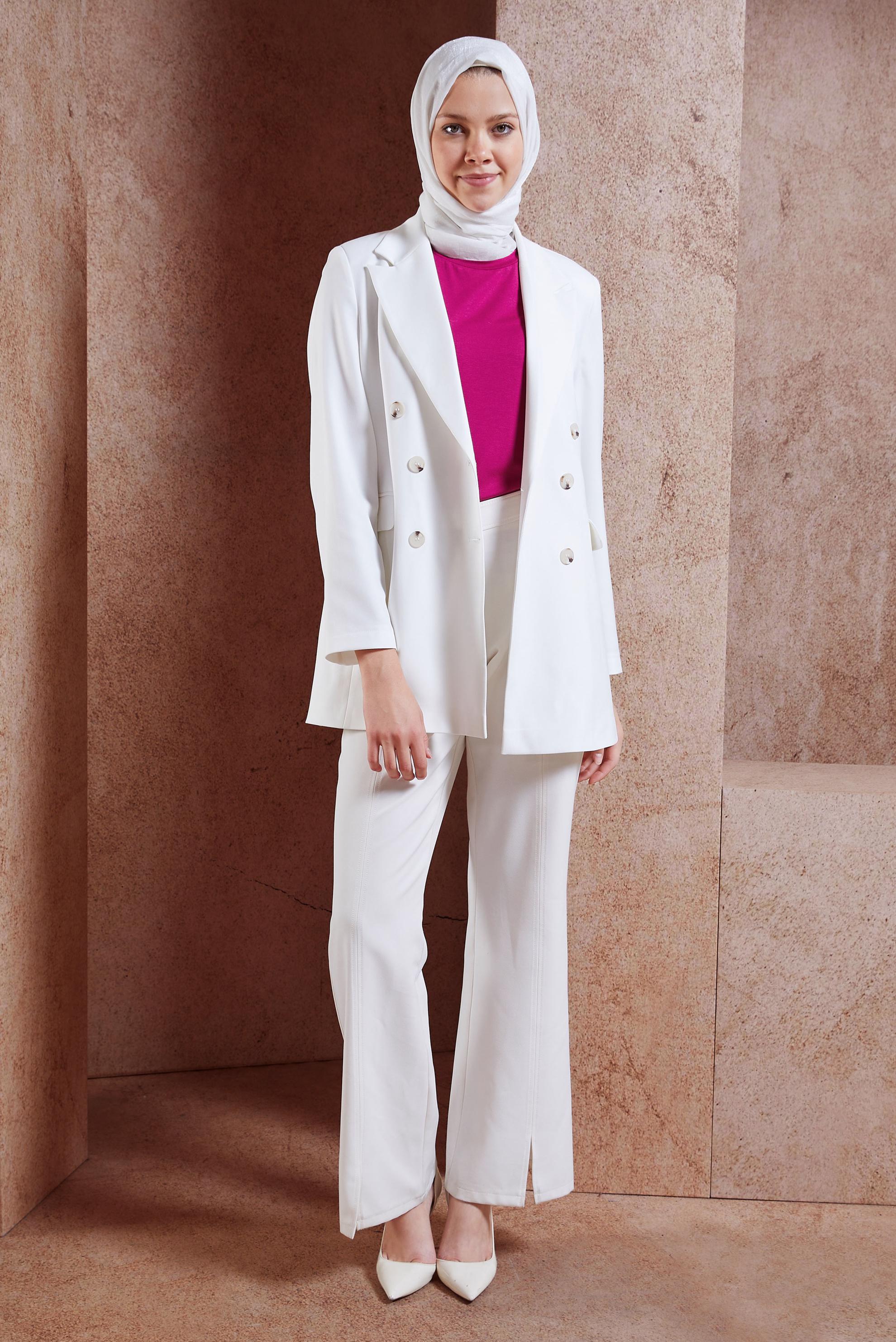 Tesettür giyim FUŞYA KOLSUZ İÇ TUNİK 44789