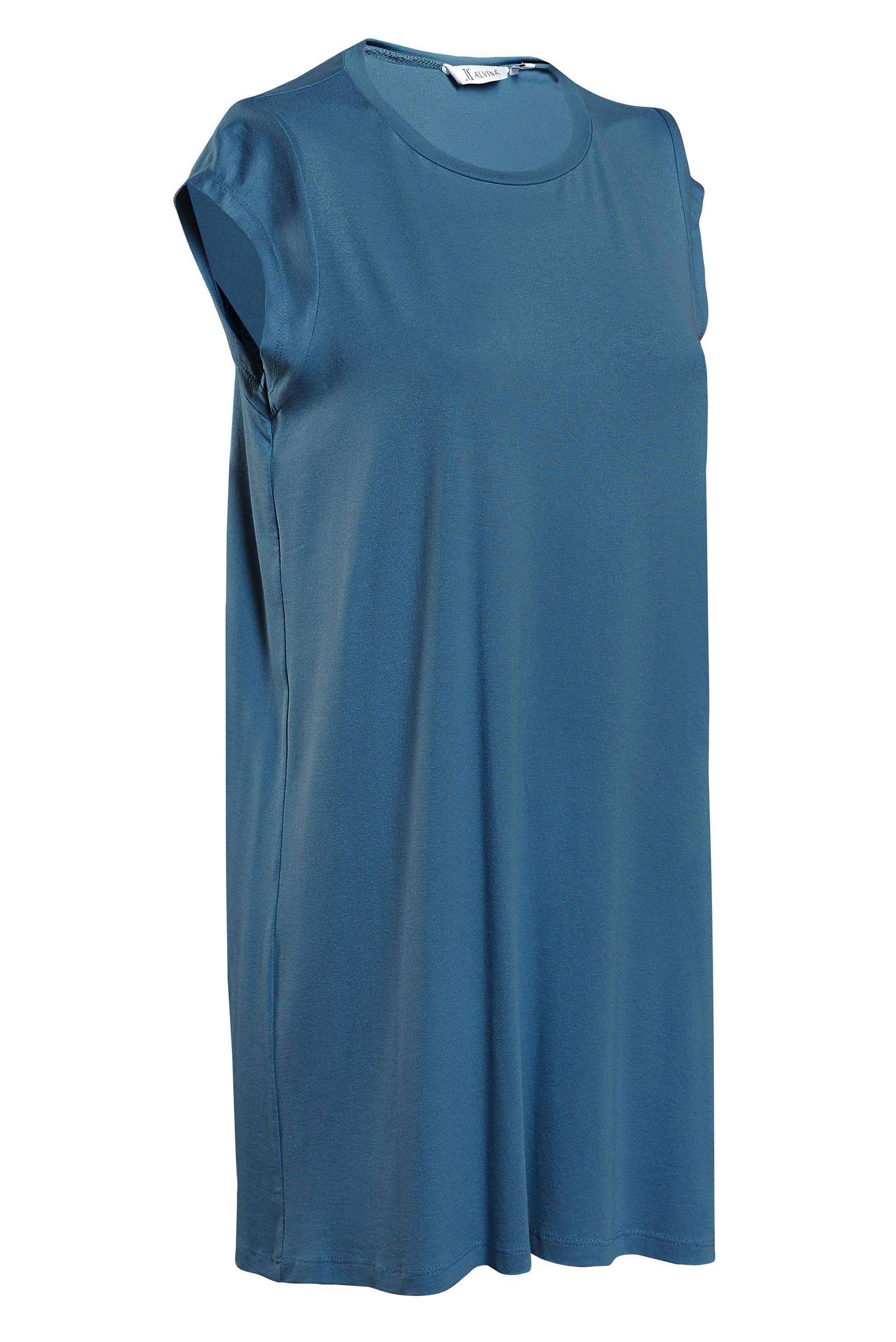 Tesettür giyim MAVİ KOLSUZ İÇ TUNİK 44789