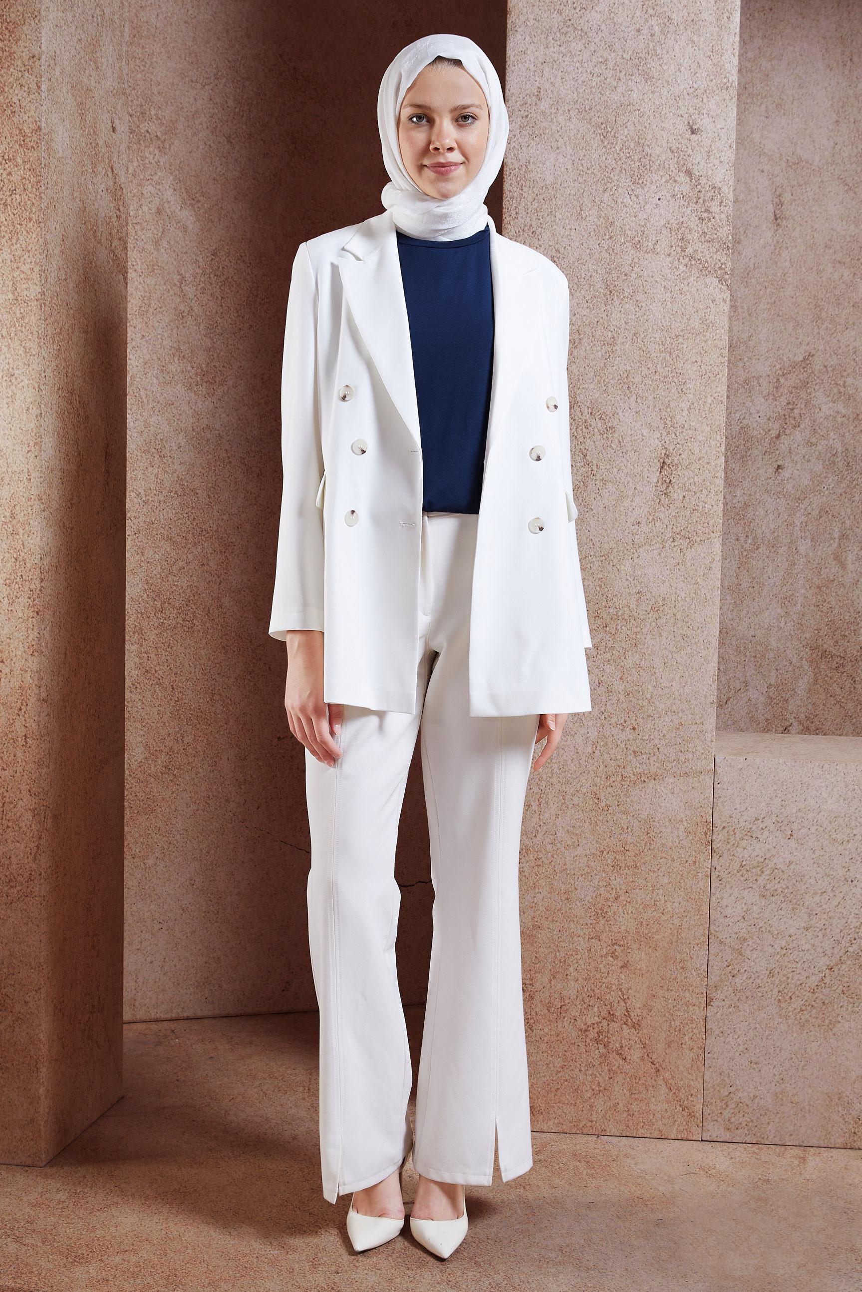 Hijab clothing NAVY BLUE SLEEVELESS INNER TUNIC 44789