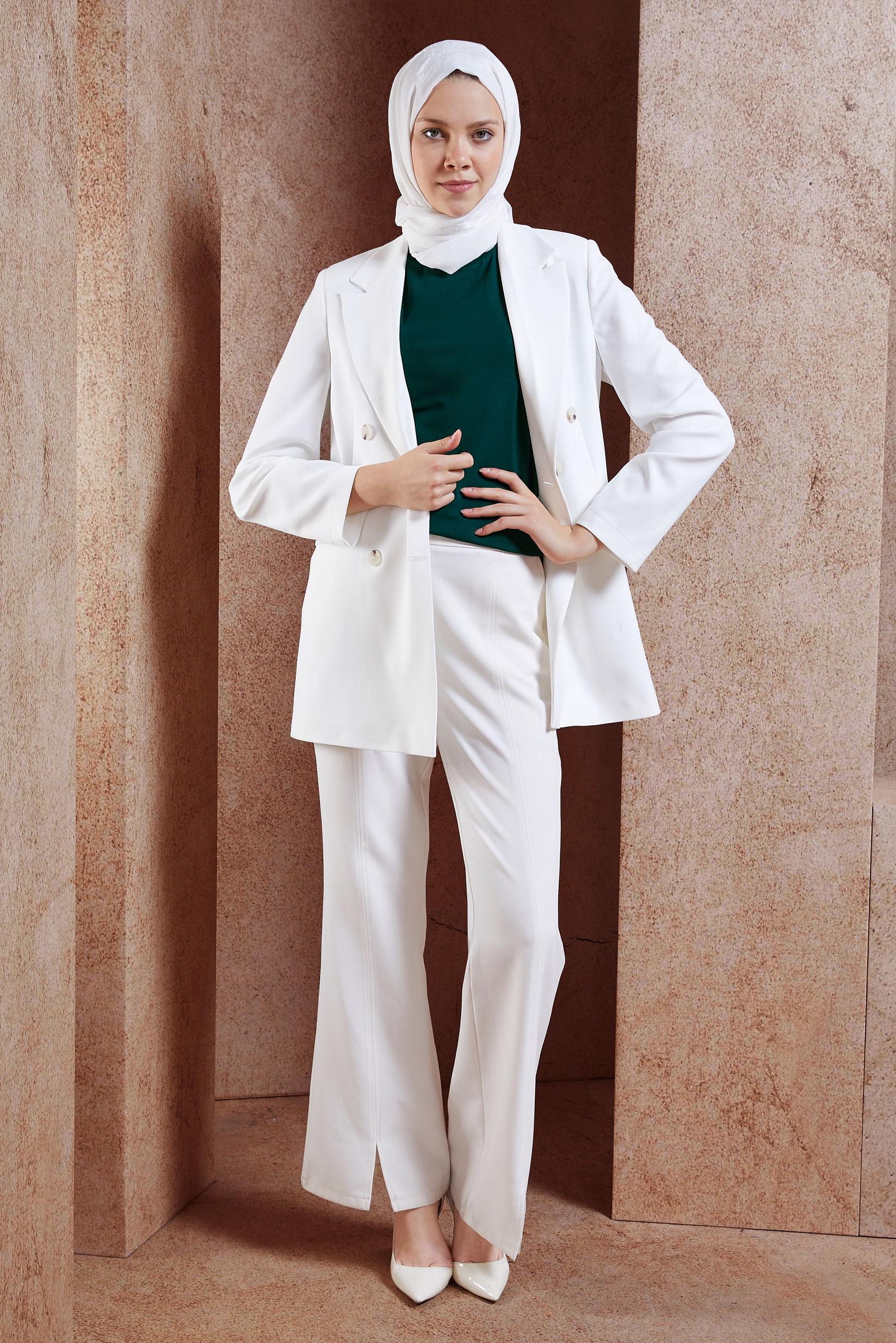 Hijab clothing GREEN SLEEVELESS INNER TUNIC 44789