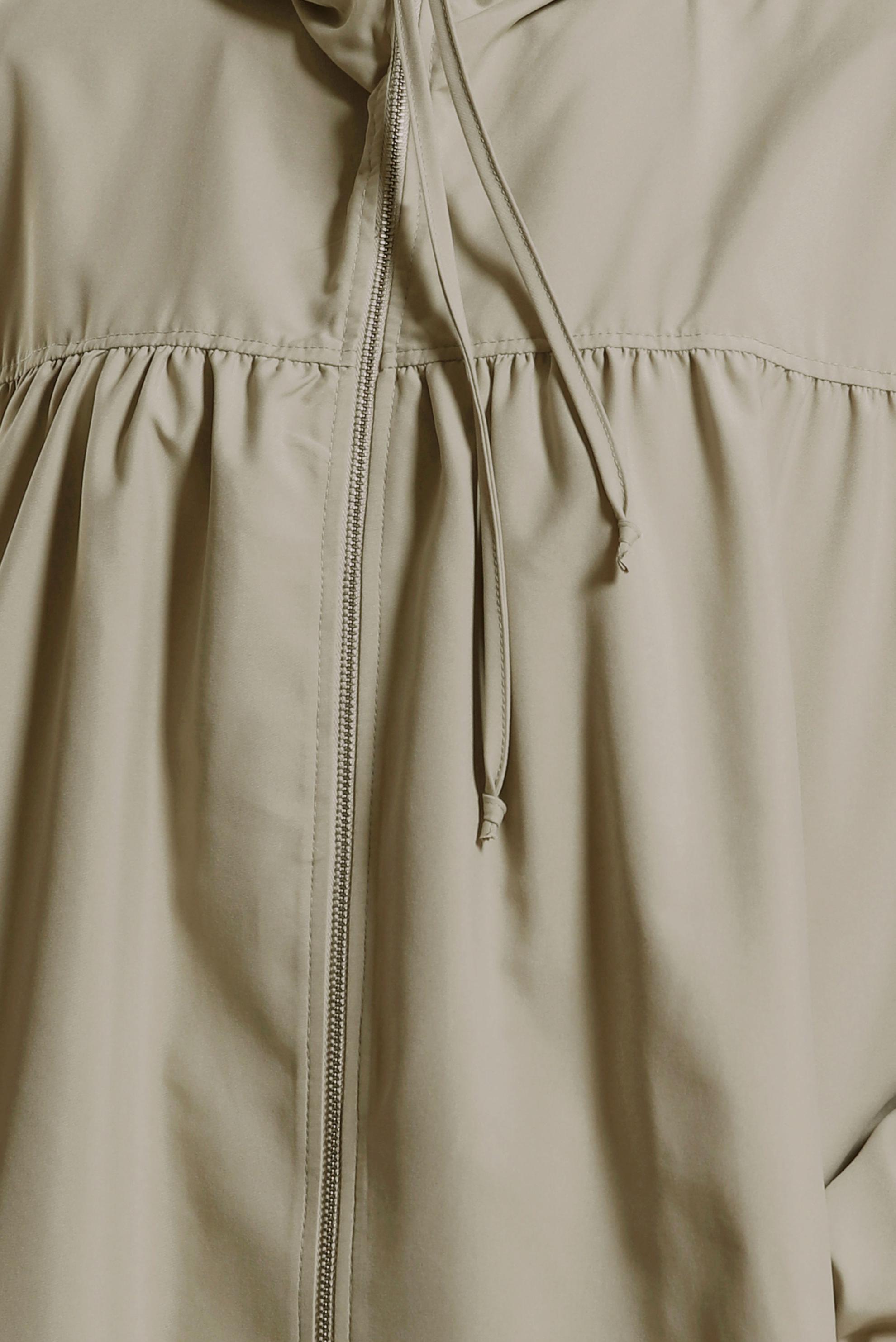 Tesettür giyim BEJ KAPÜŞONLU GİY ÇIK 44441