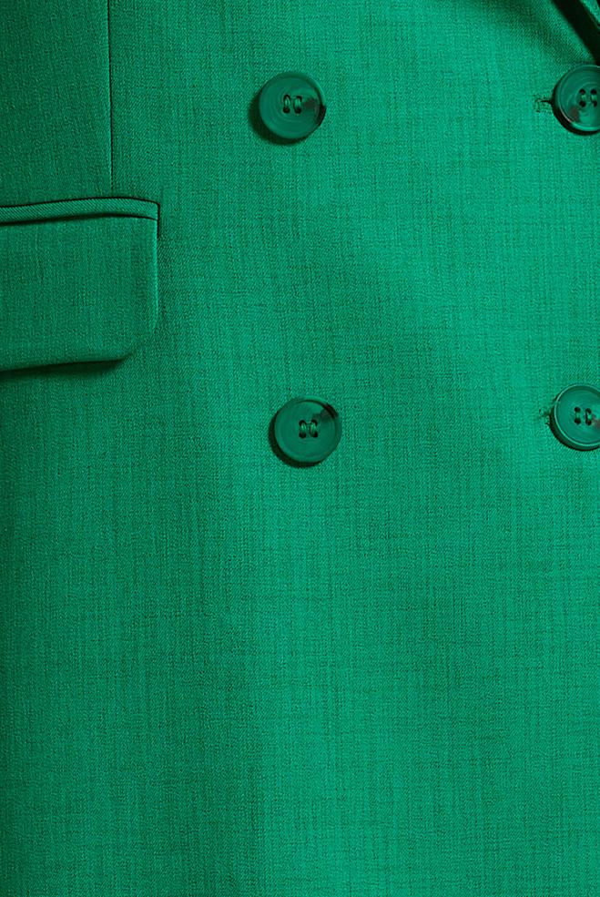 Hijab clothing GREEN DOUBLE BREASTED JACKET 44457 - ALVİNA