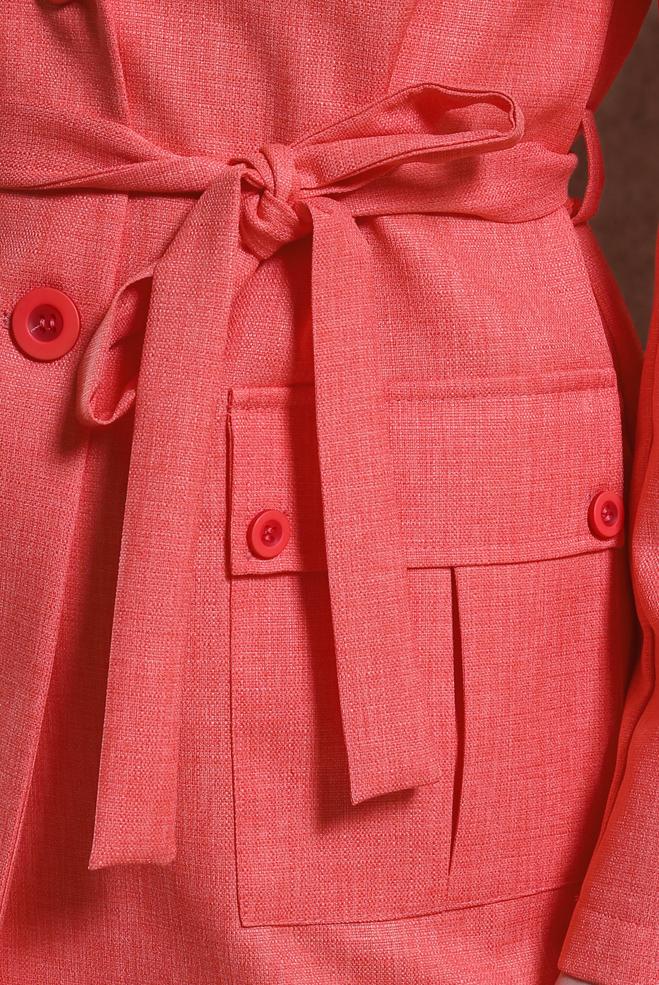 Hijab clothing CORAL BELTED JACKET 44459 - ALVİNA