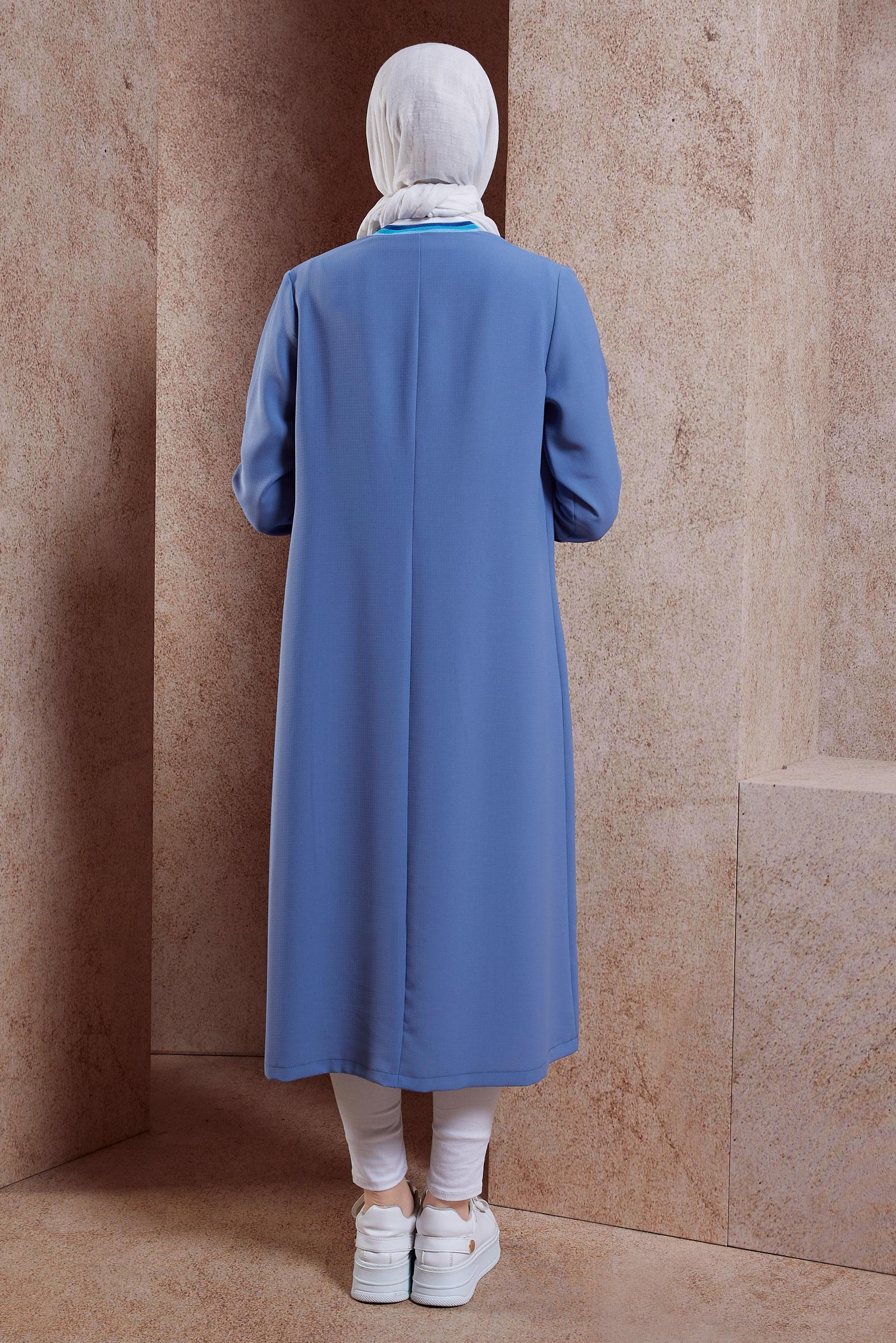 Tesettür giyim LACİVERT FERMUARLI TESETTÜR GİY ÇIK 44532