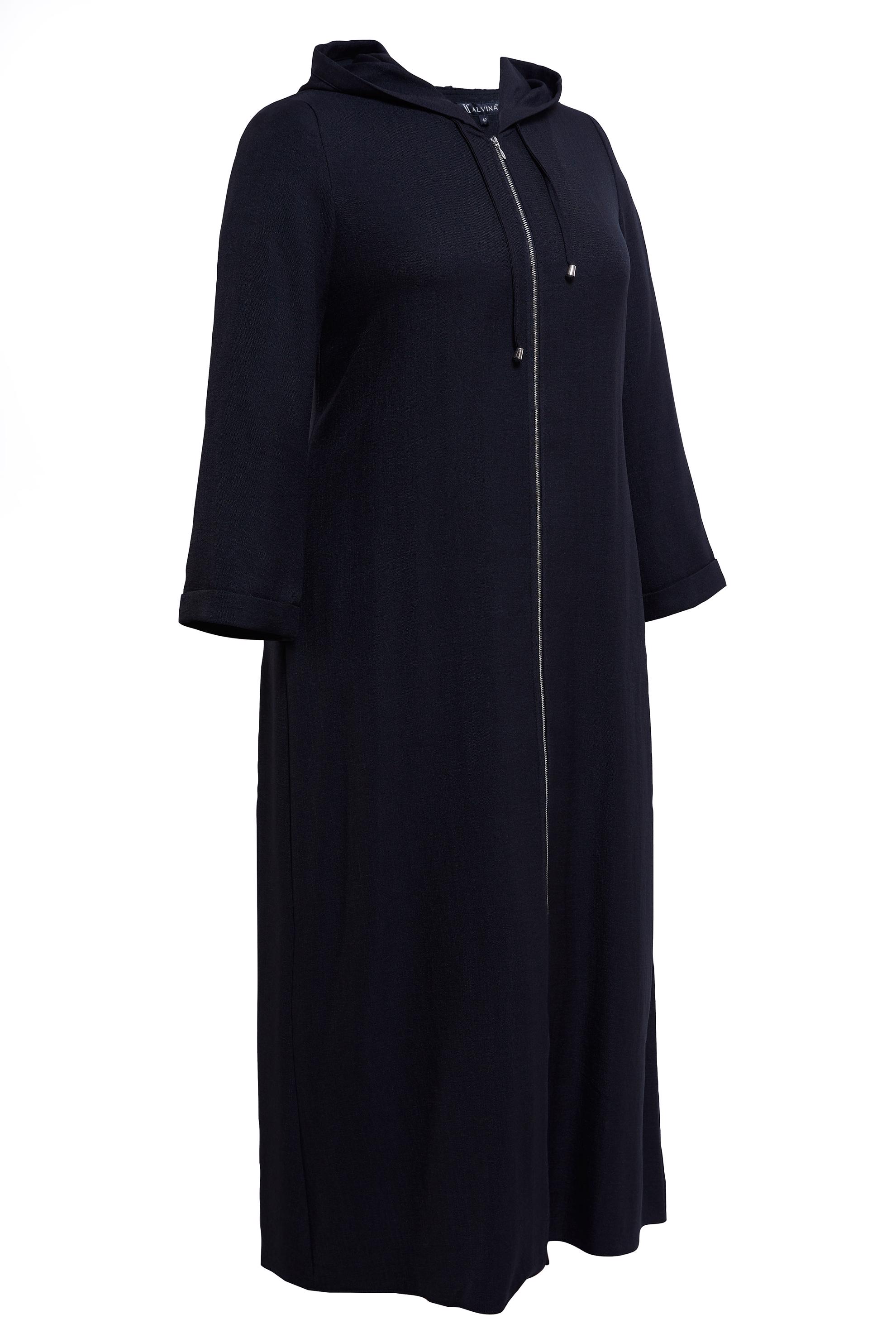 Vêtements hijab NOIR VESTE À CAPUCHE GRANDE TAILLE 44584