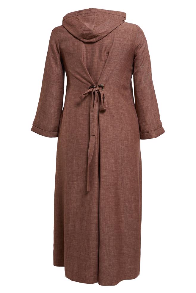 Vêtements hijab TABA VESTE À CAPUCHE GRANDE TAILLE 44584 - ALVİNA