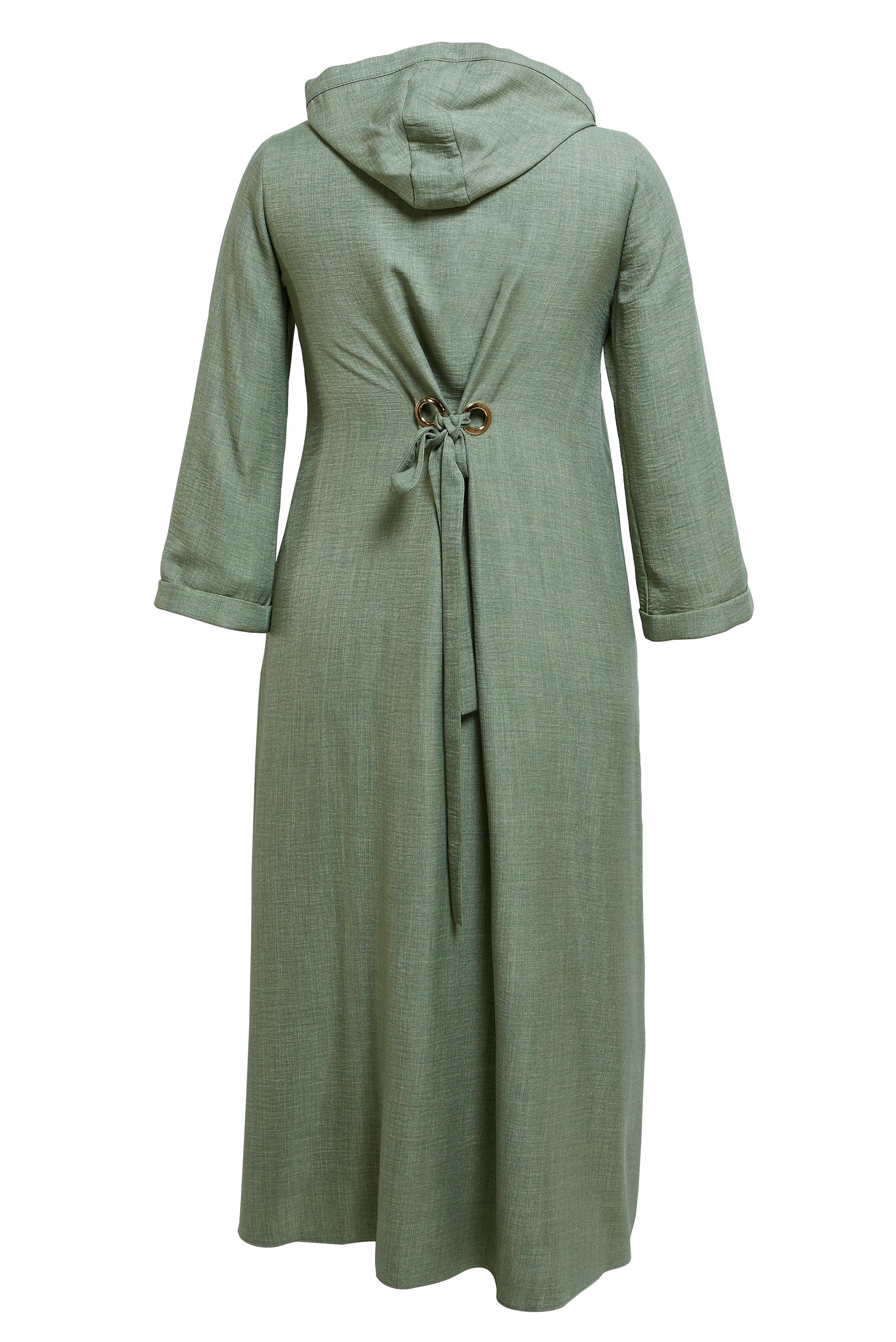 Vêtements hijab VERT VESTE À CAPUCHE GRANDE TAILLE 44584