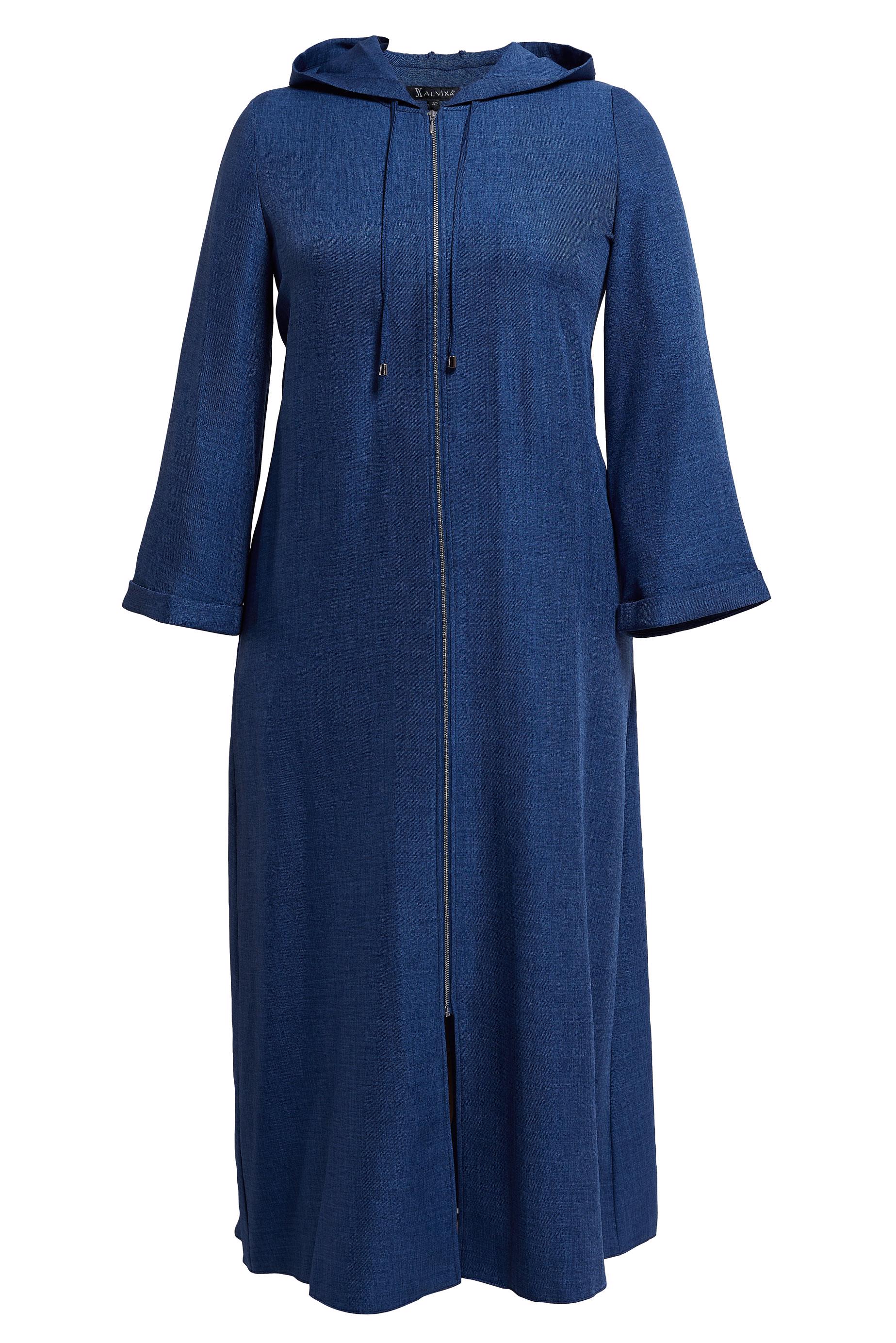 Tesettür giyim LACİVERT KAPÜŞONLU BÜYÜK BEDEN GİY ÇIK 44584