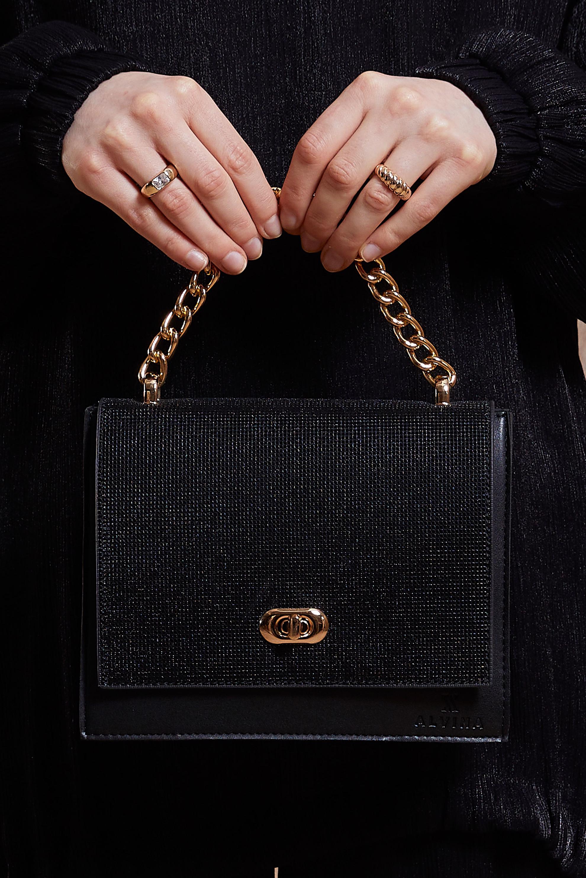 Tesettür giyim SİYAH ALVİNA ÇANTA 132