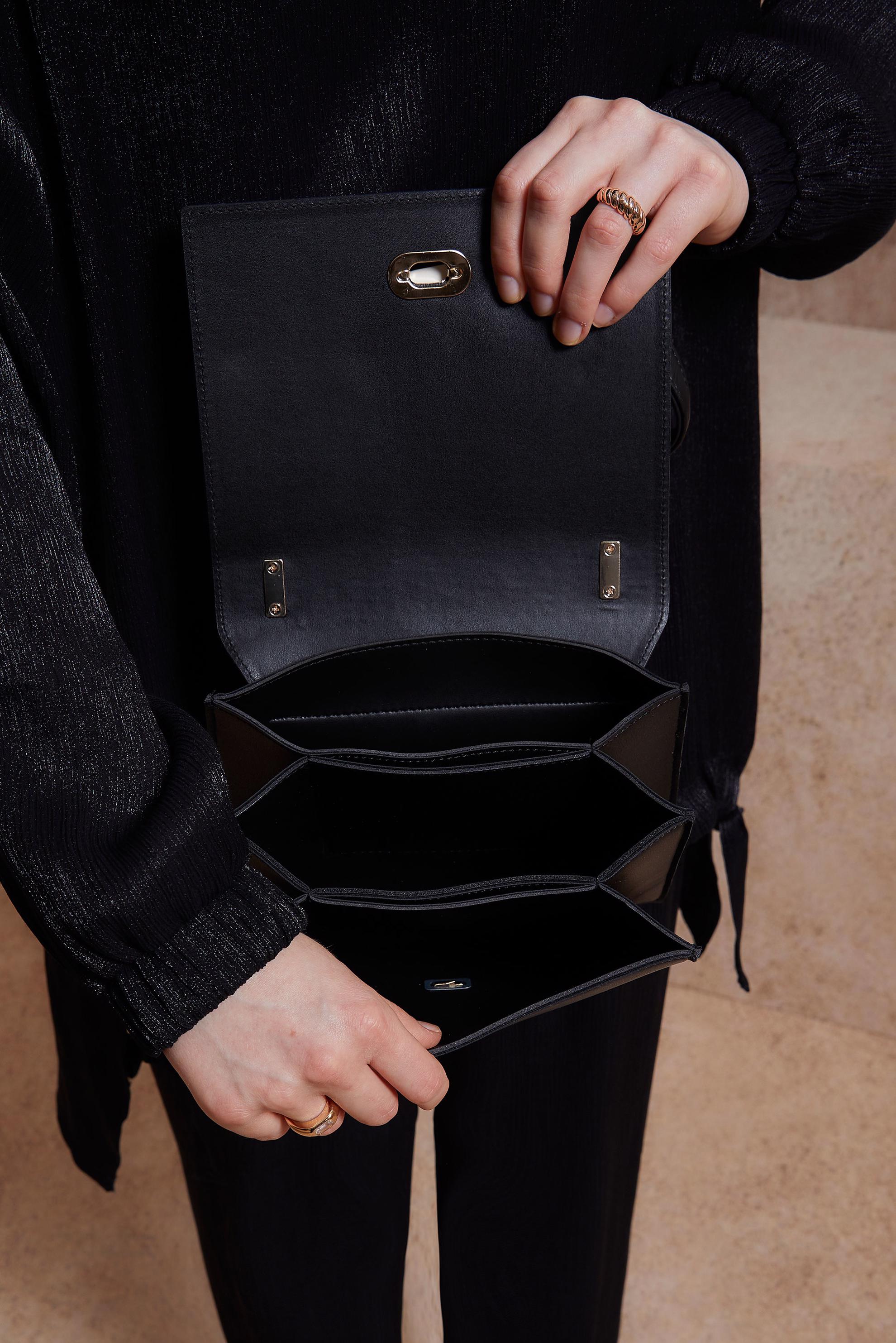 Tesettür giyim SİYAH ALVİNA ÇANTA 132