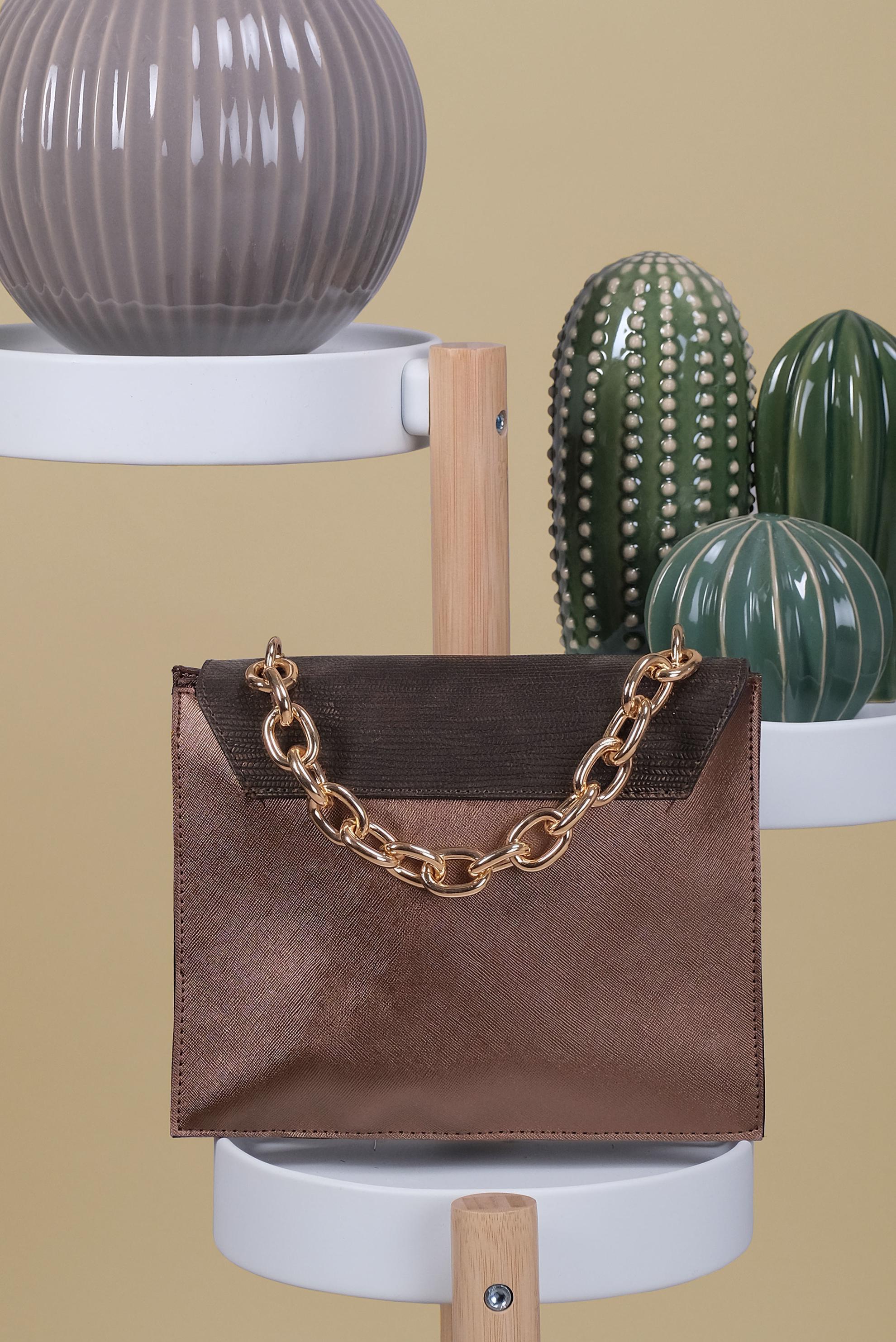 Tesettür giyim BAKIR / BRONZ ALVİNA ÇANTA 132