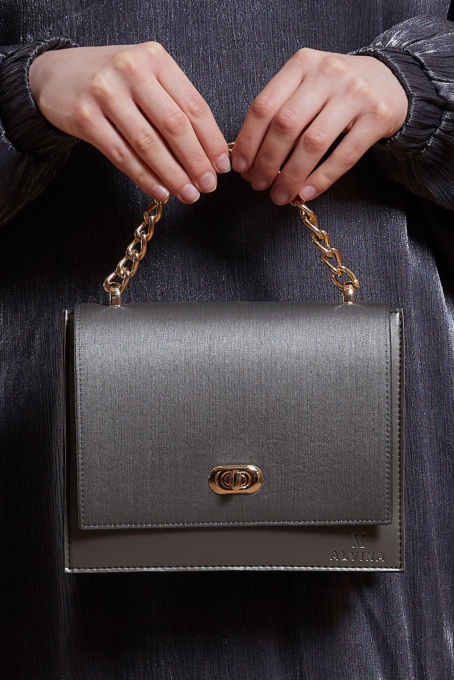 Tesettür giyim BEJ ALVİNA ÇANTA 132