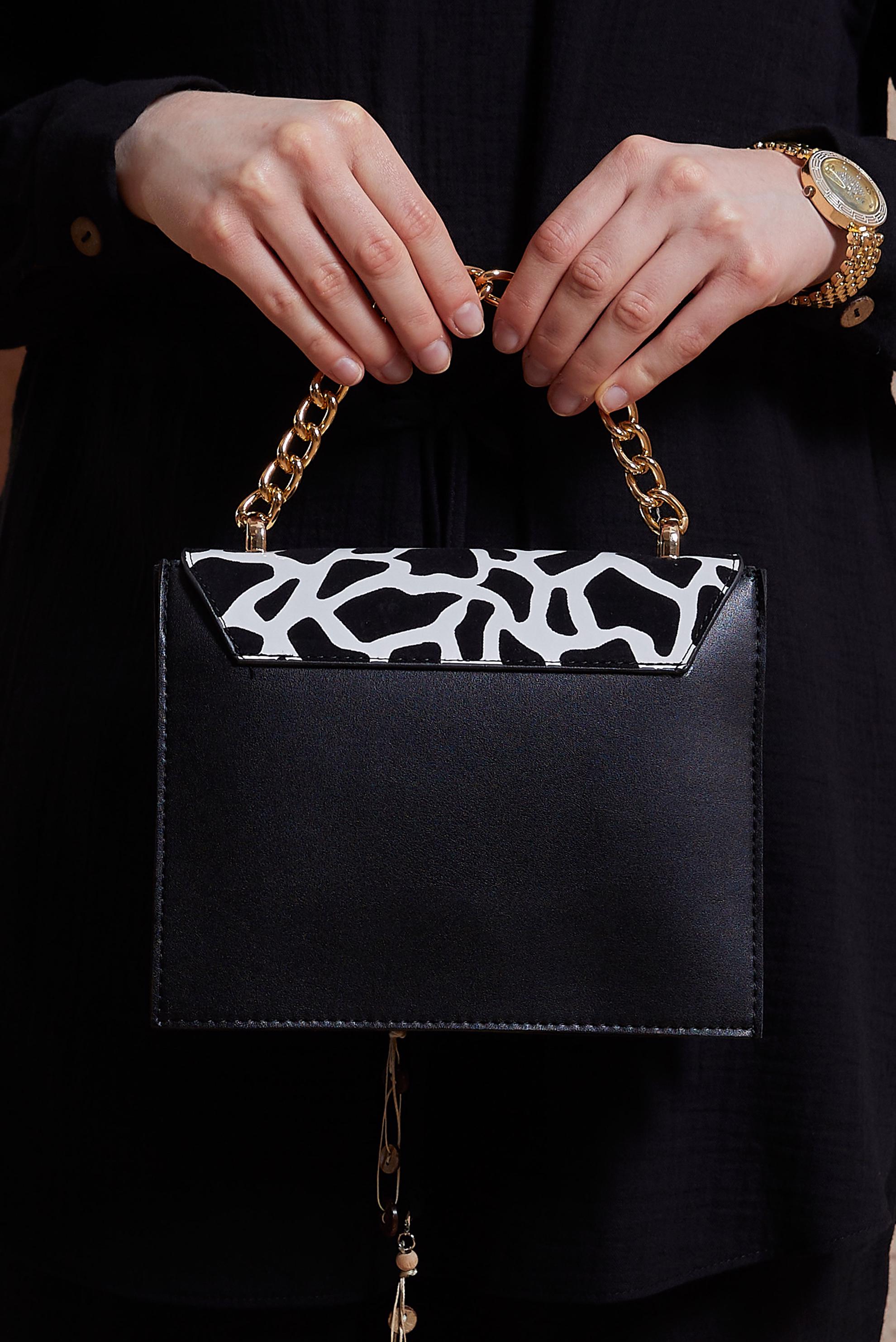 Tesettür giyim BEYAZ ALVİNA ÇANTA 132