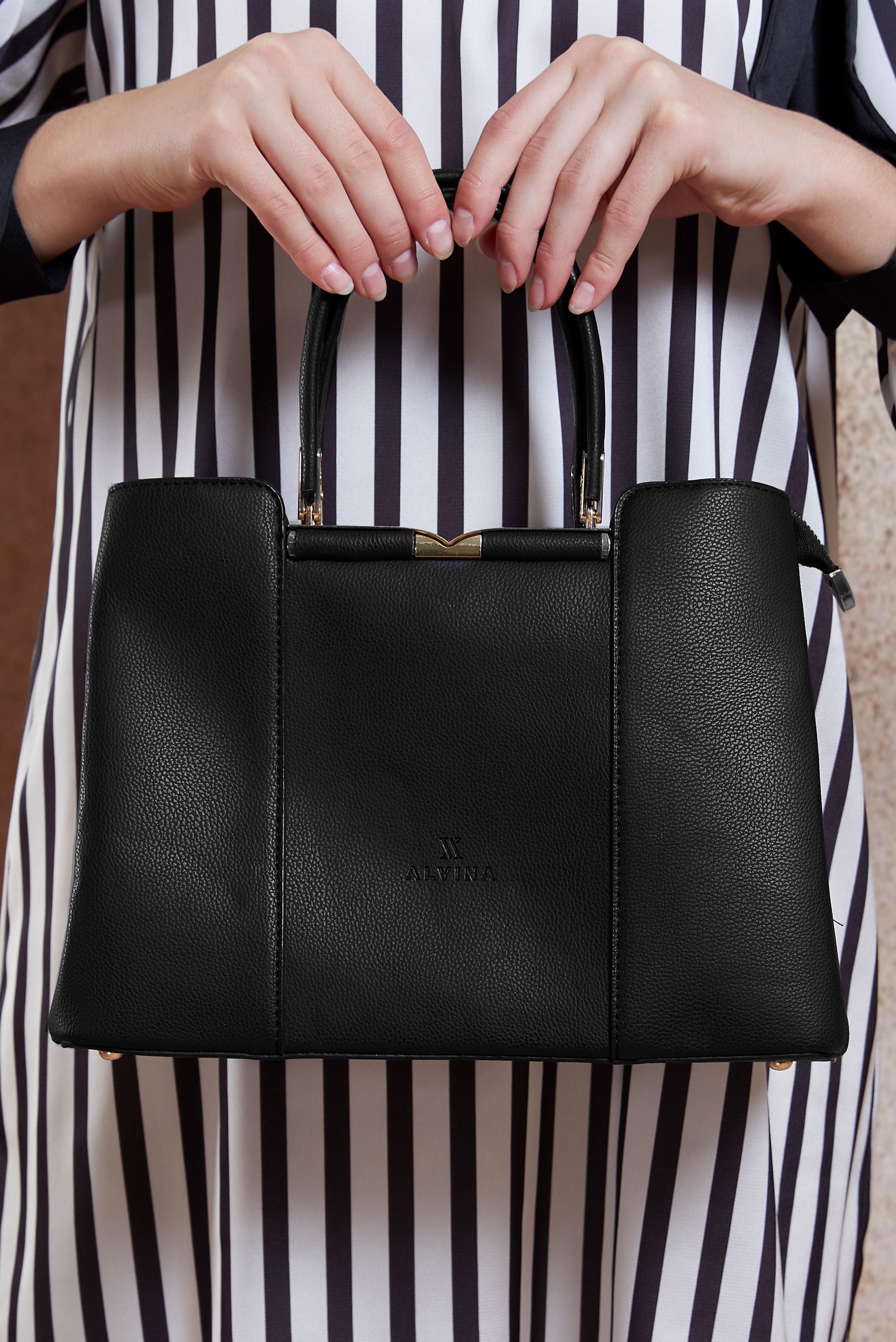 Tesettür giyim SİYAH ALVİNA ÇANTA 2024