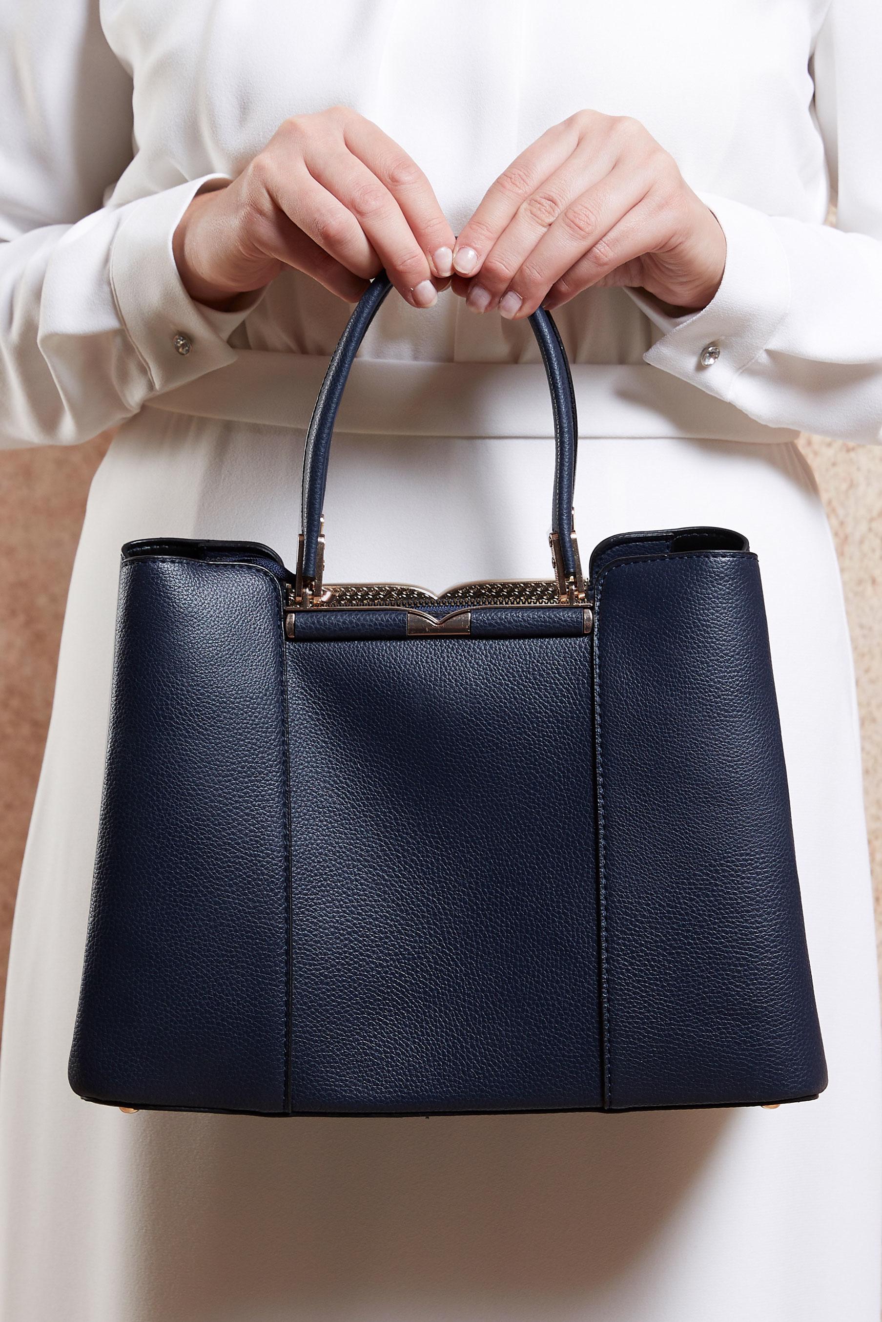 Tesettür giyim LACİVERT ALVİNA ÇANTA 2024