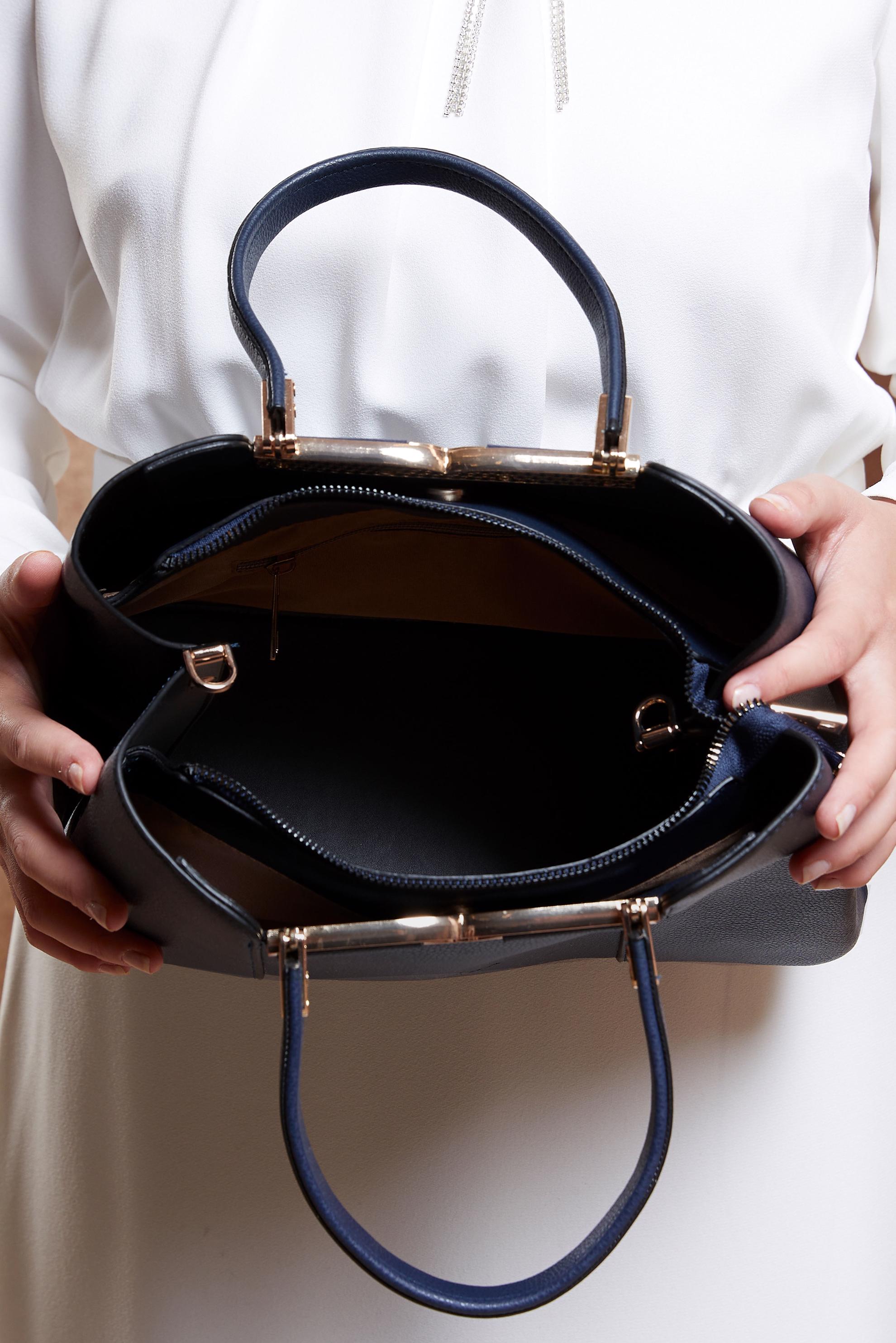 Tesettür giyim LACİVERT ALVİNA ÇANTA 2024