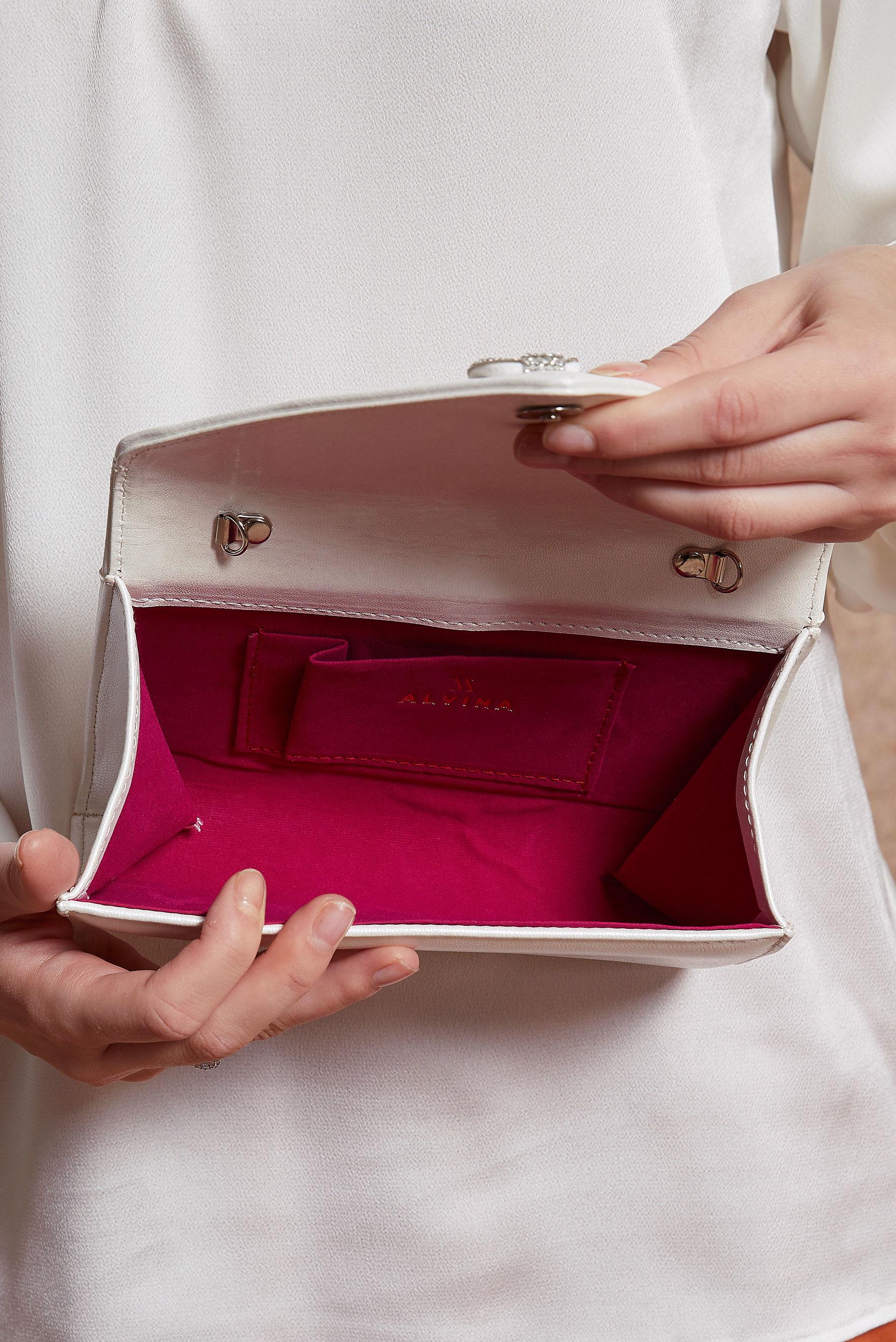 Tesettür giyim EKRU ALVİNA ABİYE ÇANTA 409