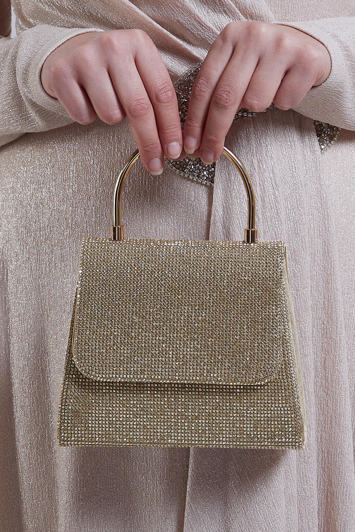 Hijab clothing GOLD ALVINA EVENING BAG 415