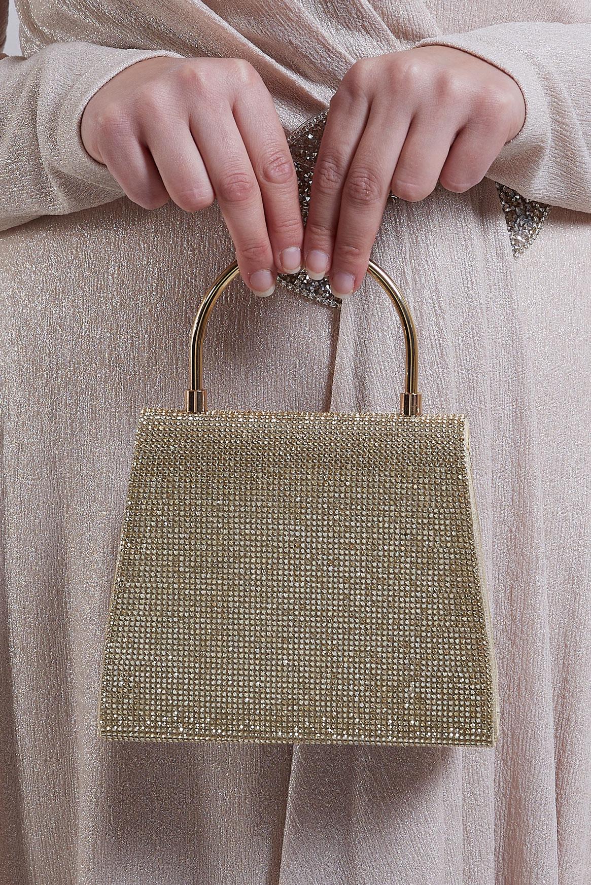 Hijab clothing GOLD ALVINA EVENING BAG 415