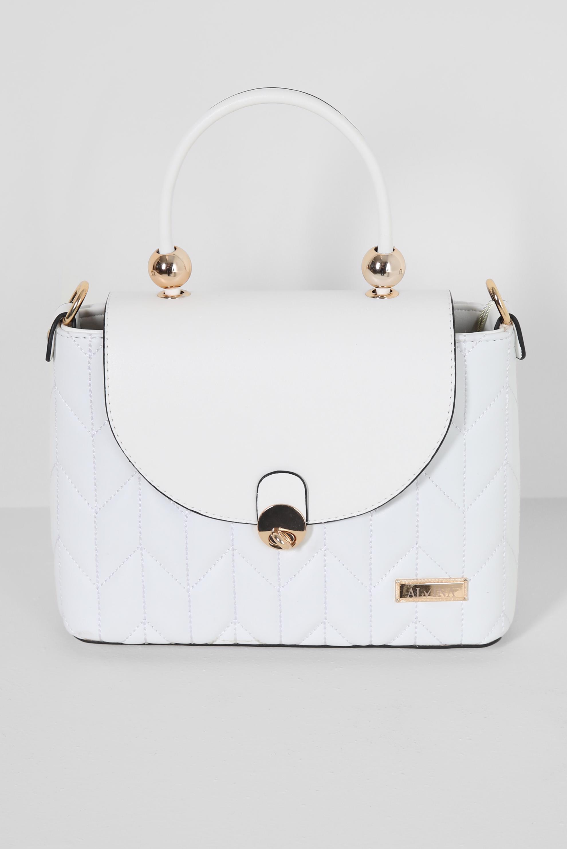 Tesettür giyim BEYAZ ALVİNA ÇANTA 706