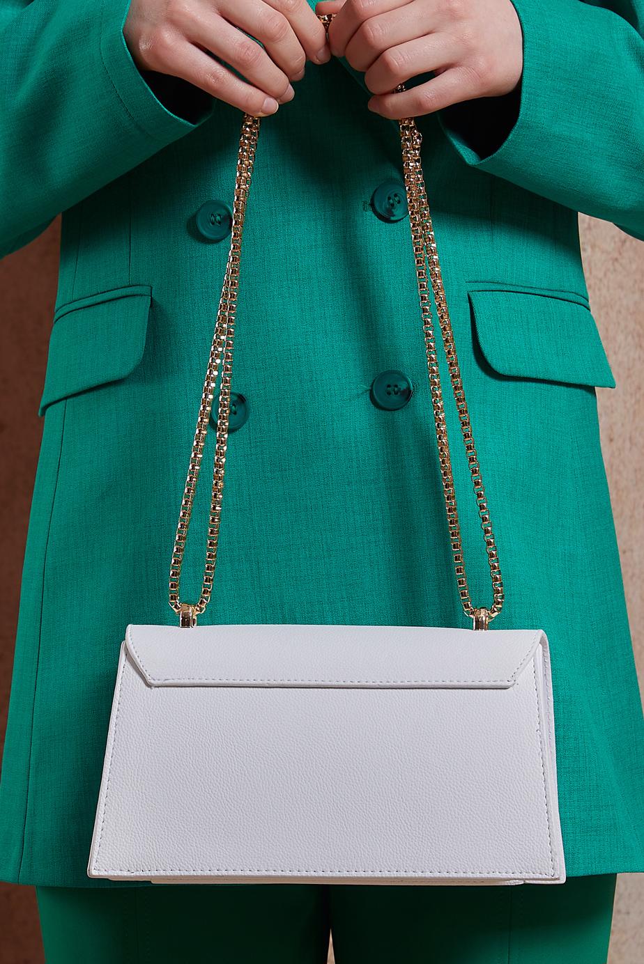 Tesettür giyim BEYAZ ALVİNA ÇANTA 713