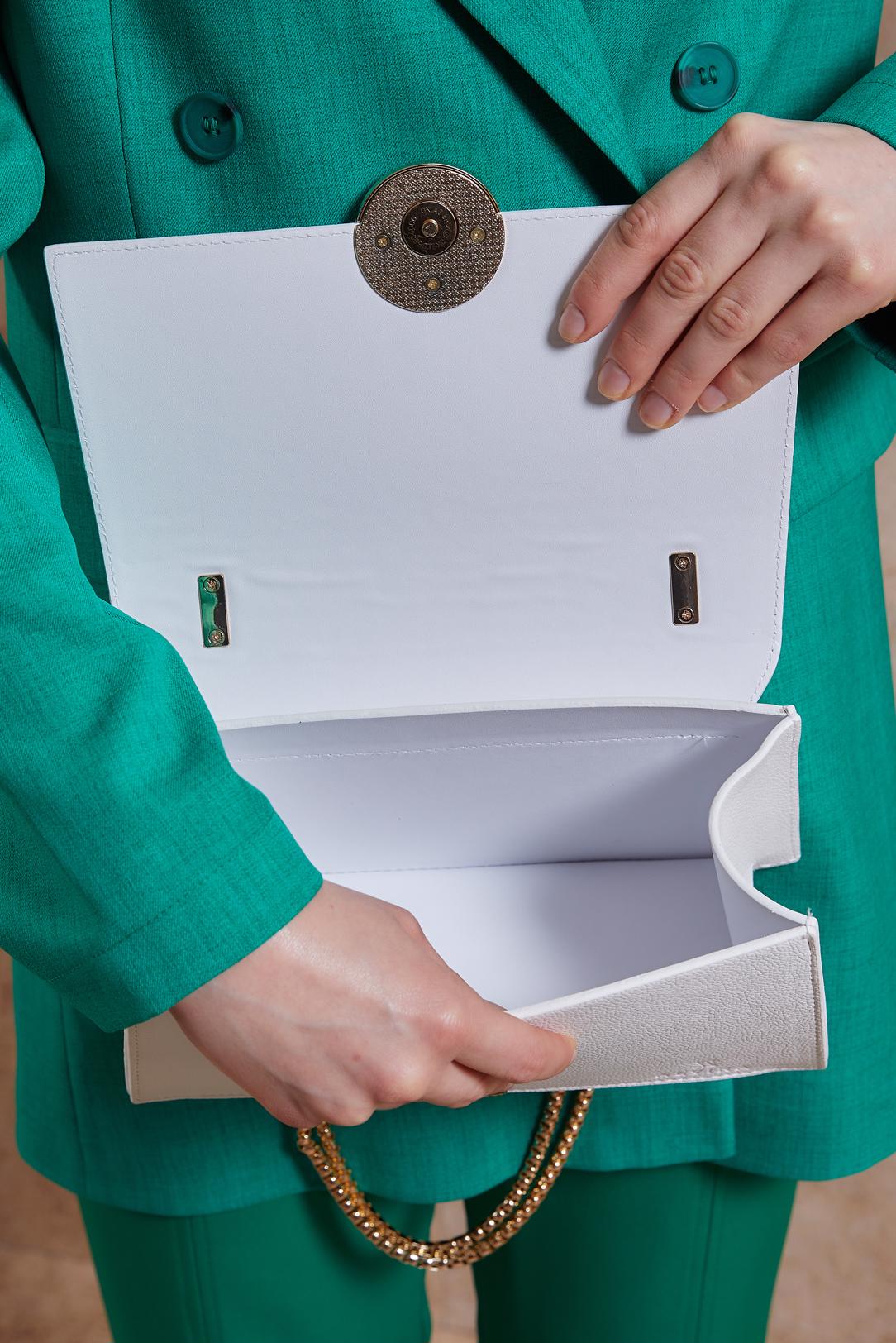 Tesettür giyim BEYAZ ALVİNA ÇANTA 713