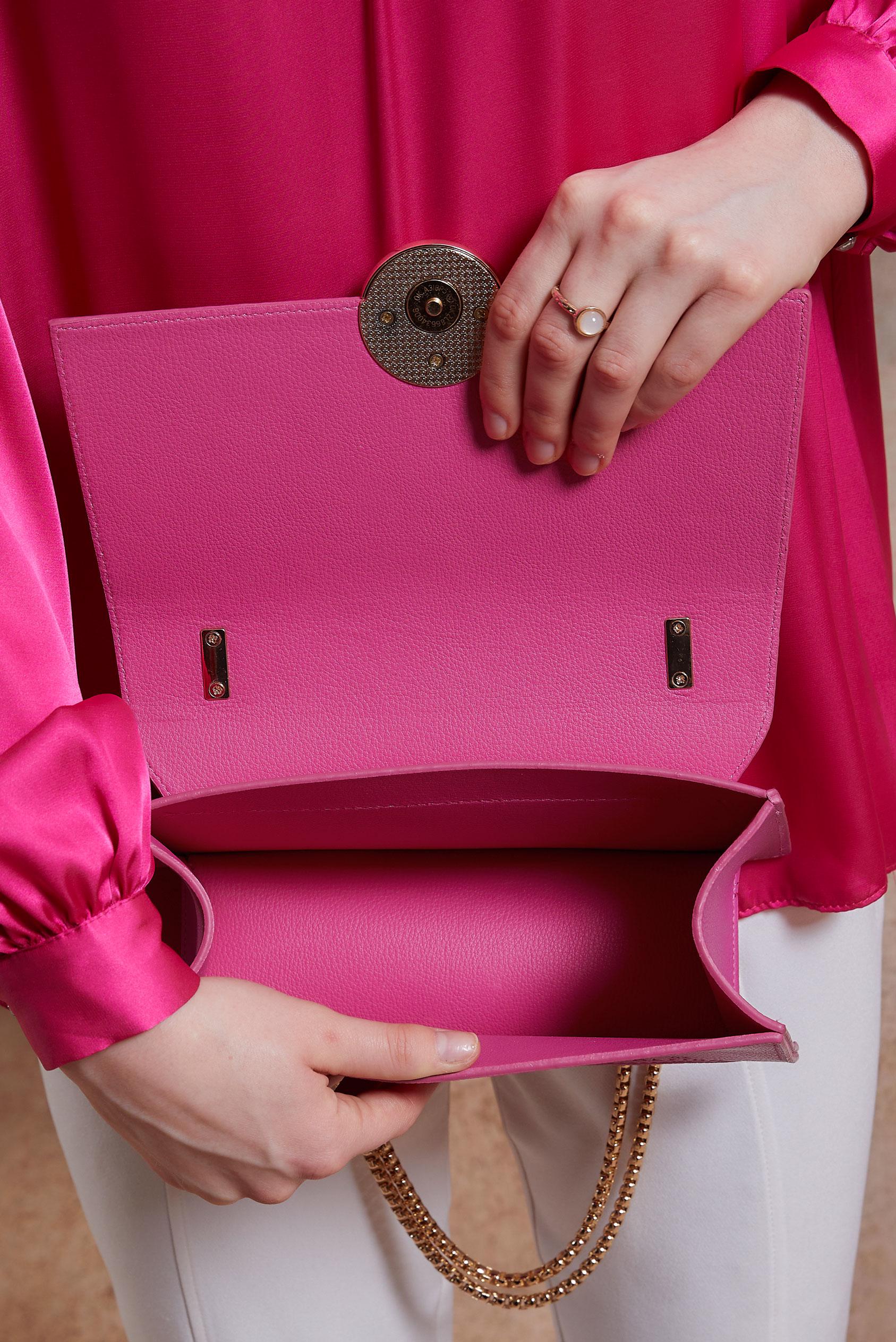 Tesettür giyim FUŞYA ALVİNA ÇANTA 713