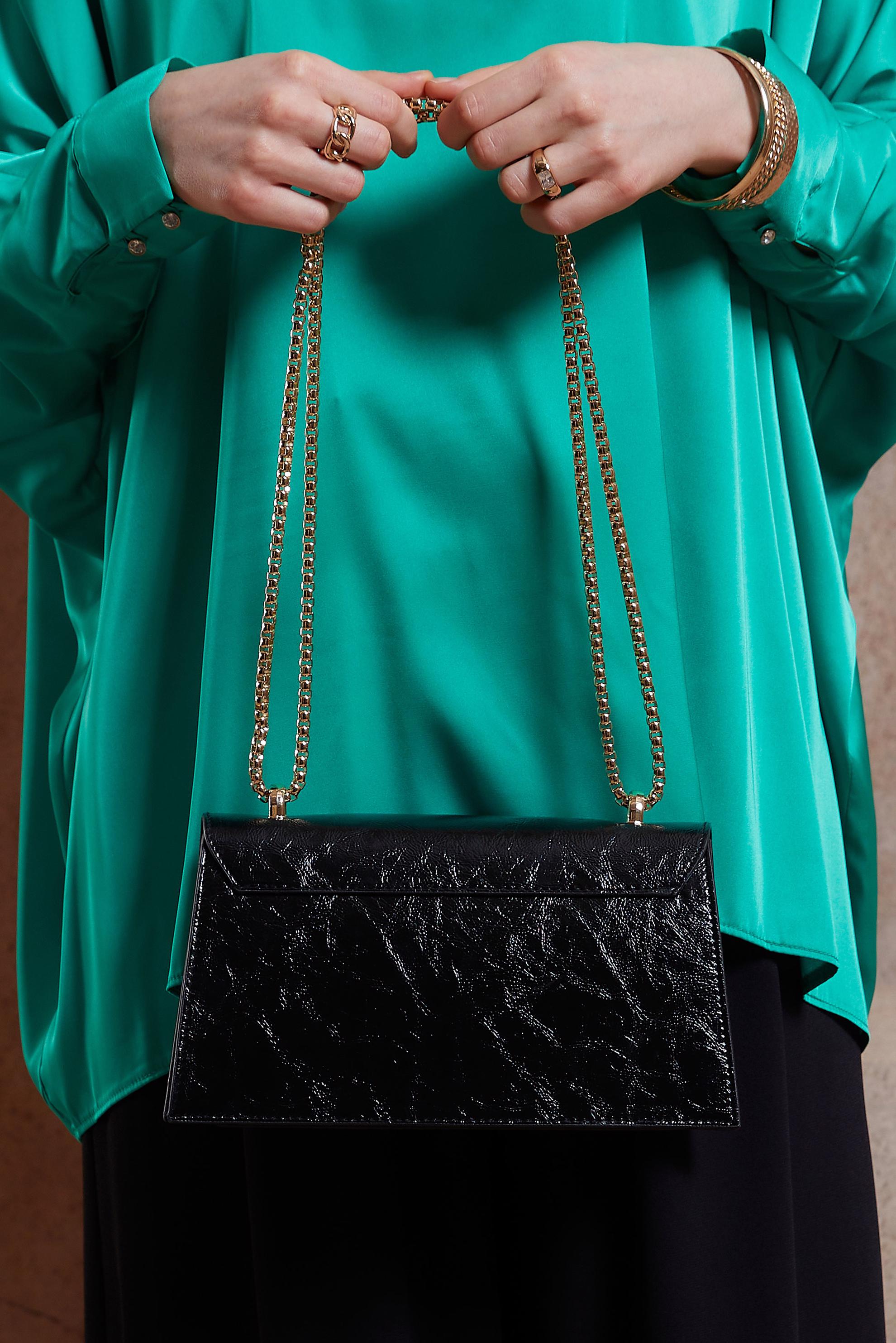 Tesettür giyim SİYAH ALVİNA ÇANTA 713