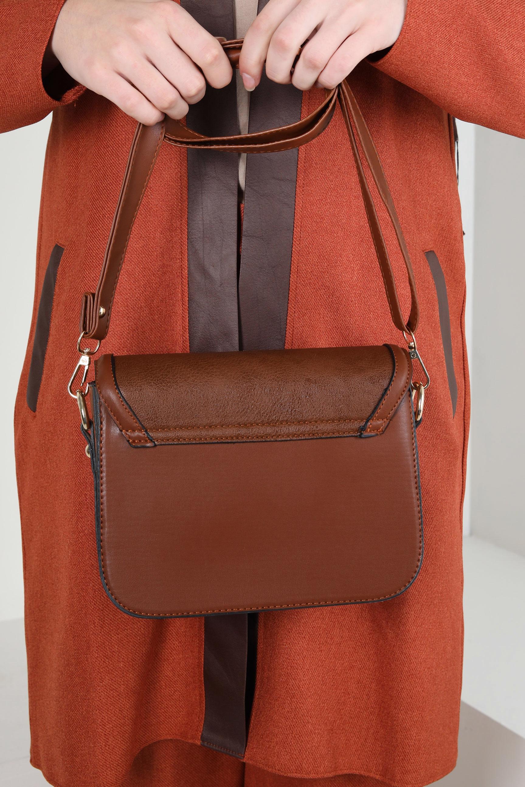 Tesettür giyim TABA ALVİNA ÇANTA 925