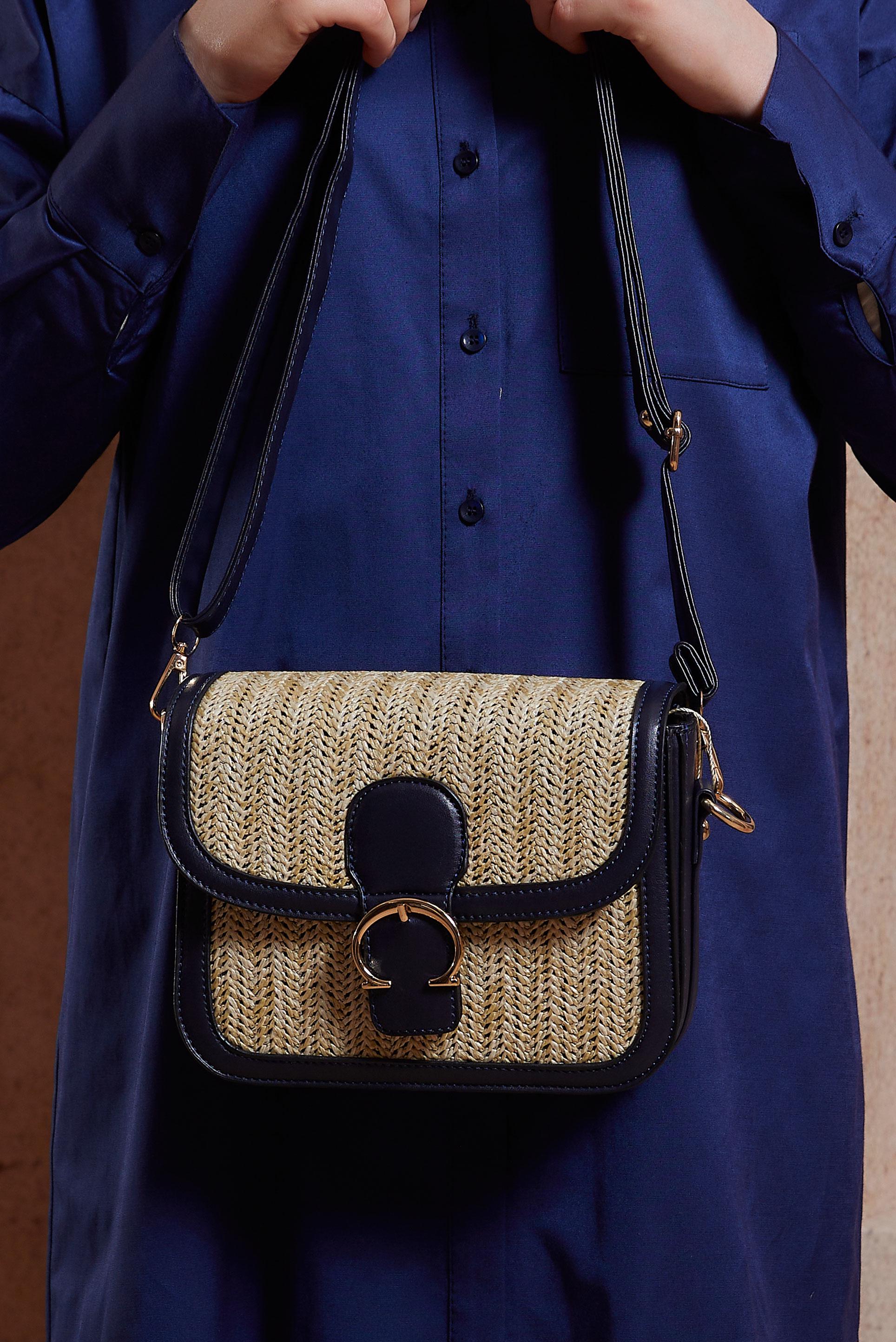 Tesettür giyim LACİVERT ALVİNA ÇANTA 925