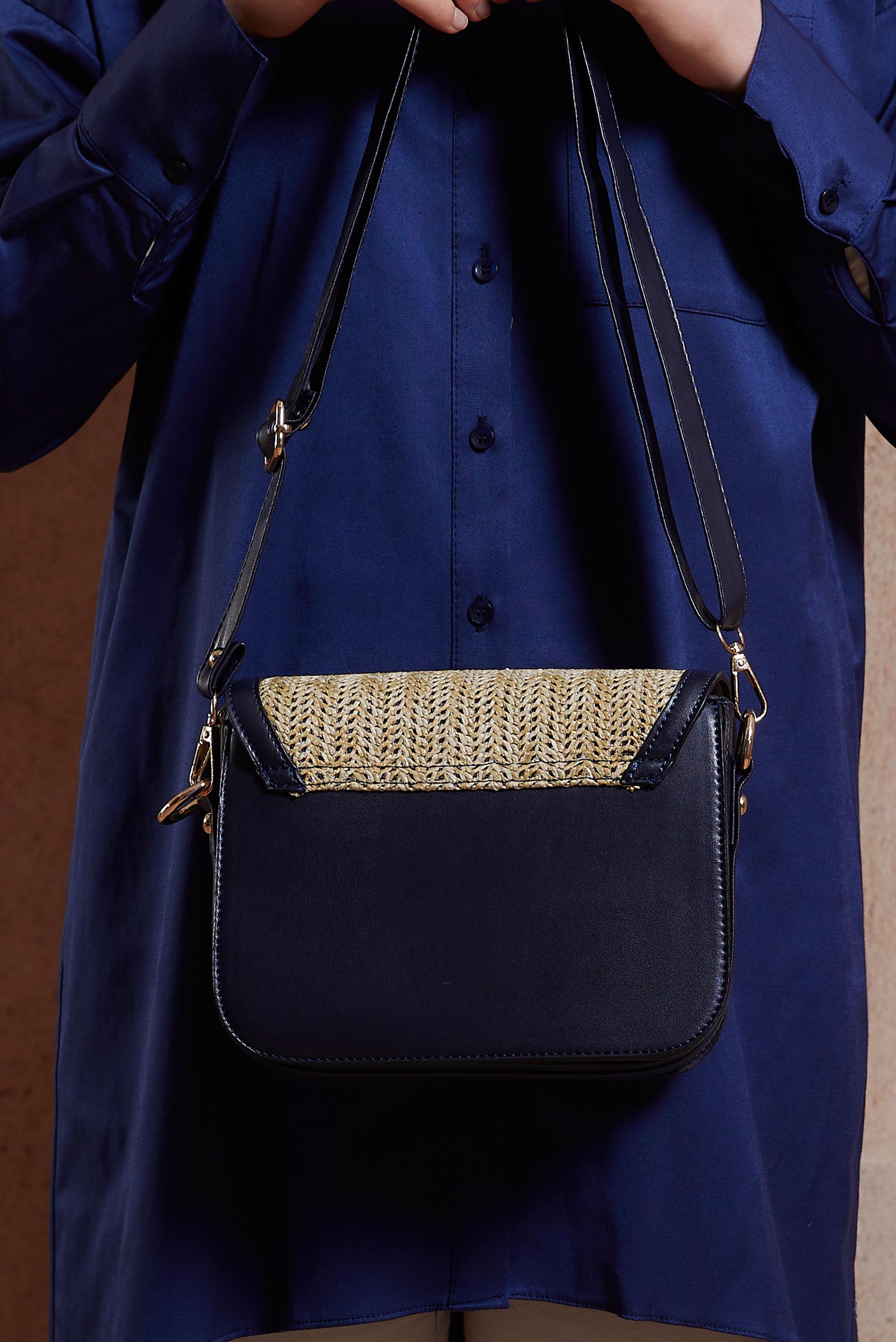 Tesettür giyim LACİVERT ALVİNA ÇANTA 925