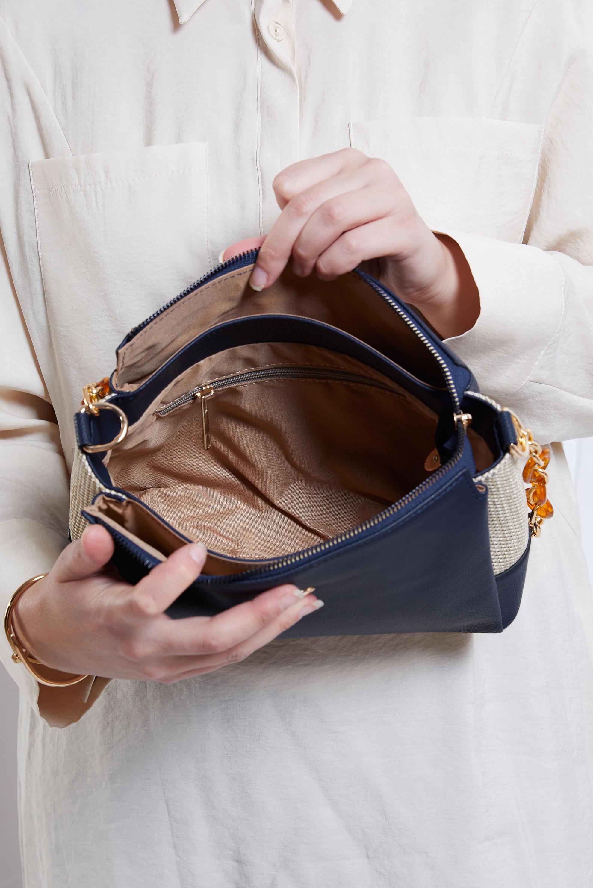 Tesettür giyim LACİVERT ALVİNA ÇANTA 939