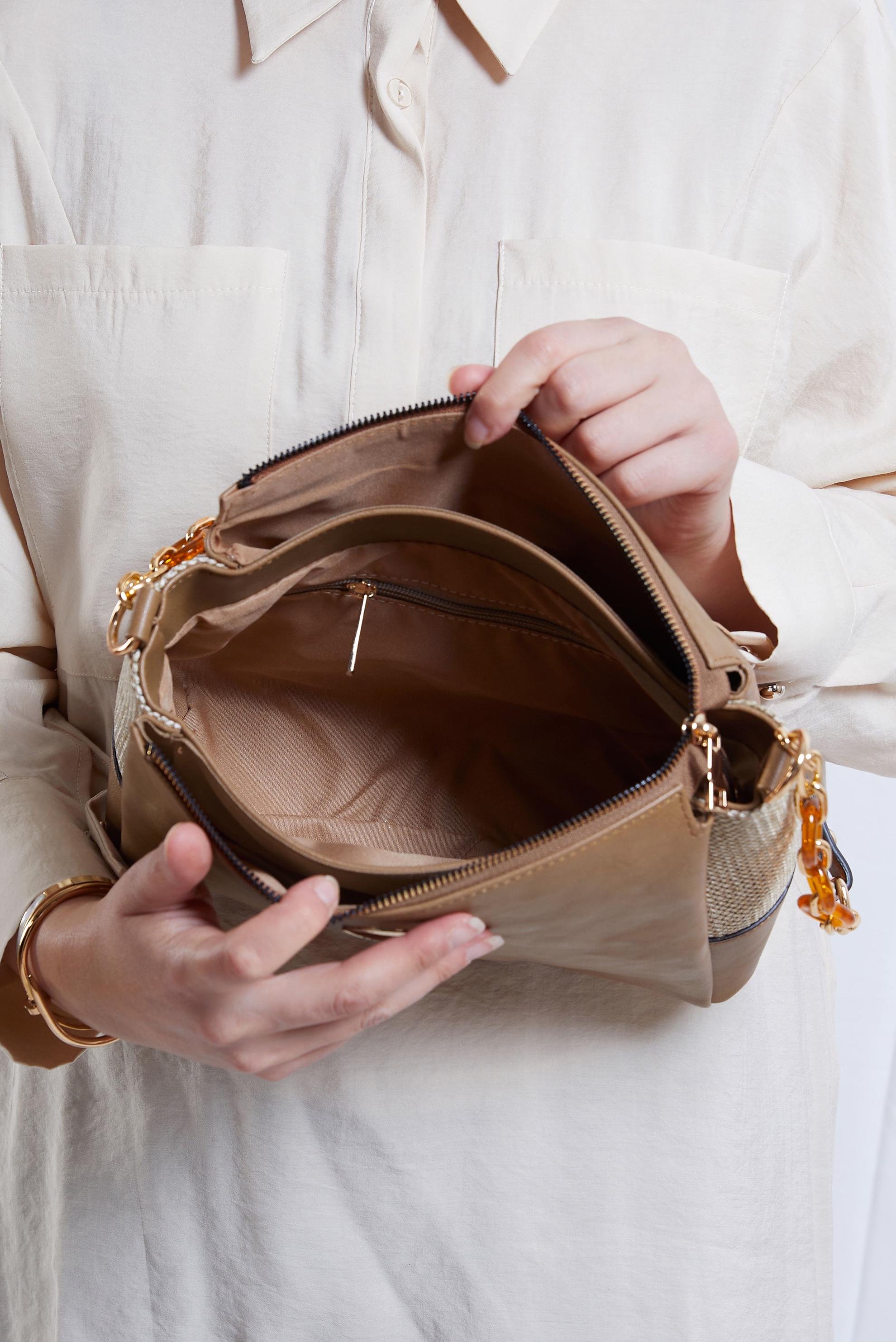 Tesettür giyim TABA ALVİNA ÇANTA 939