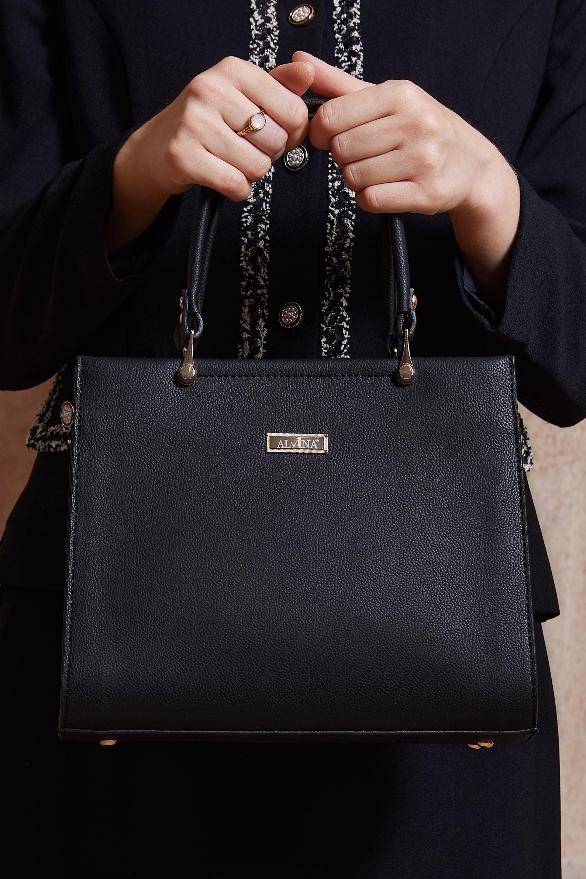 Tesettür giyim SİYAH ALVİNA ÇANTA 958