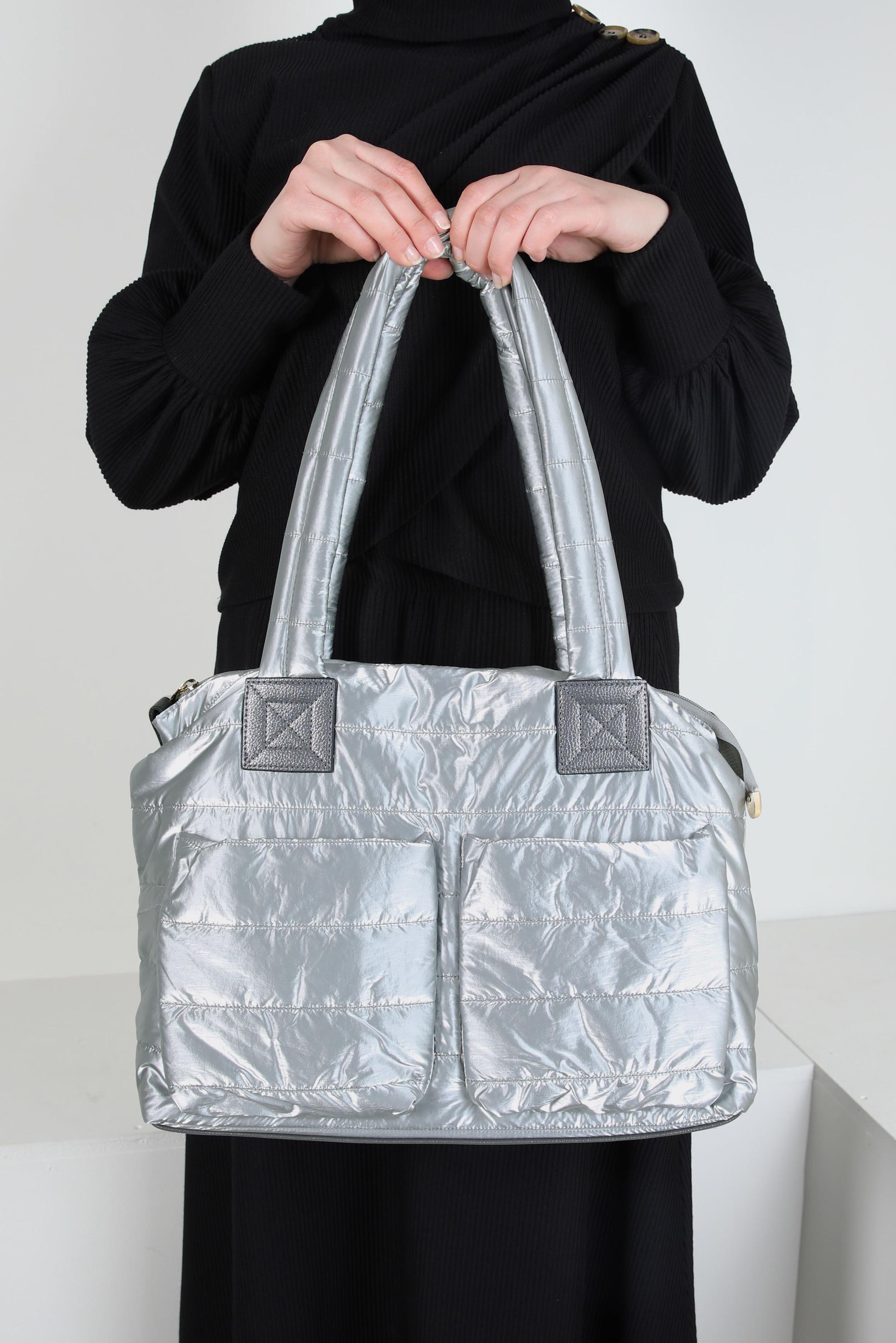 Tesettür giyim GÜMÜŞ ALVİNA ÇANTA 1953